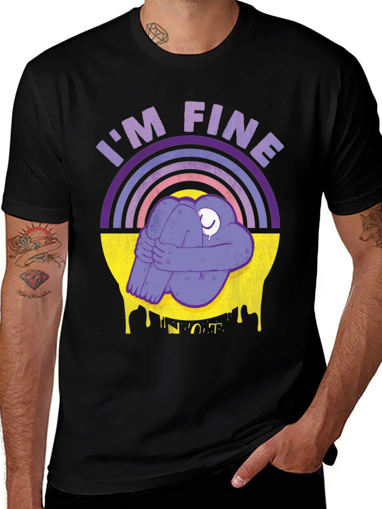 Im Fine Rainbow Graphic T-Shirt