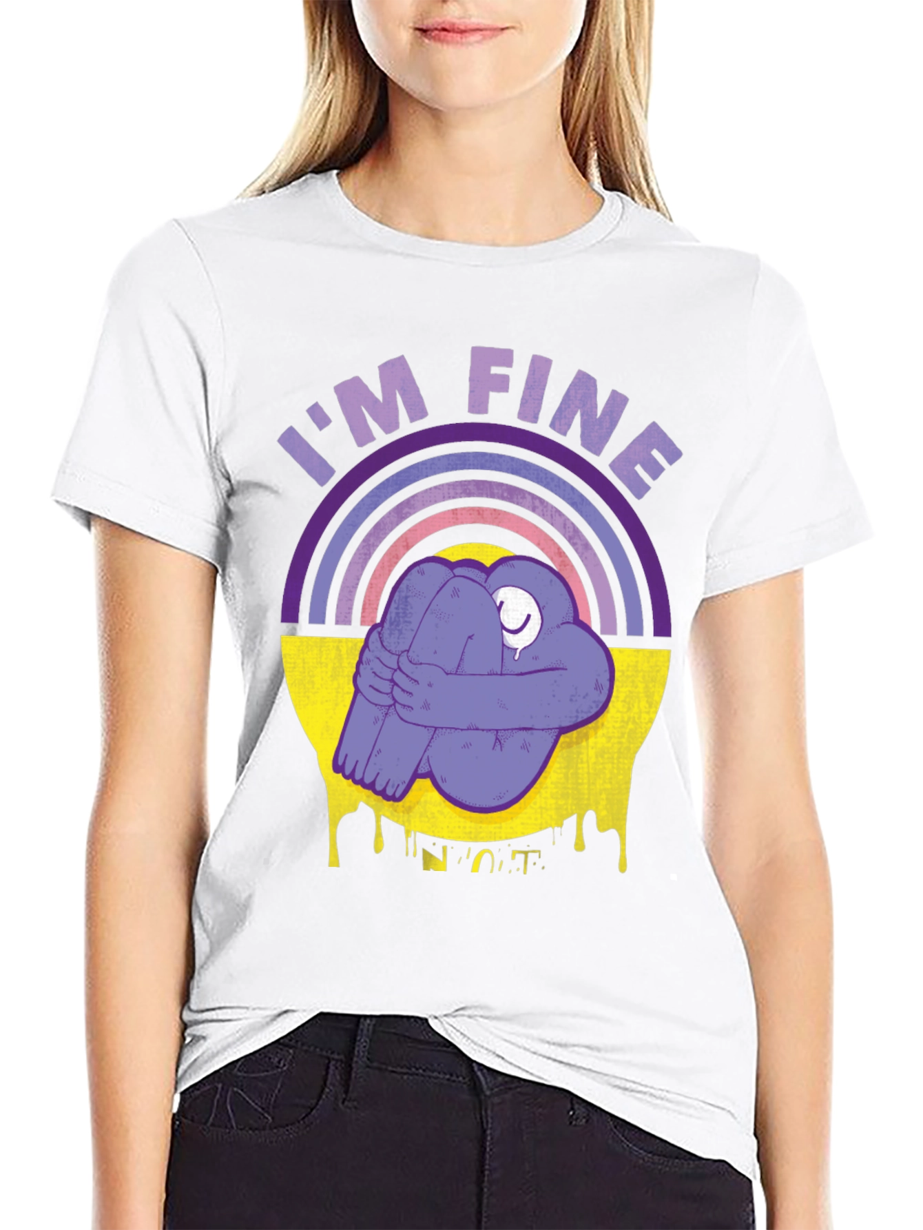 Im Fine Rainbow Graphic T-Shirt