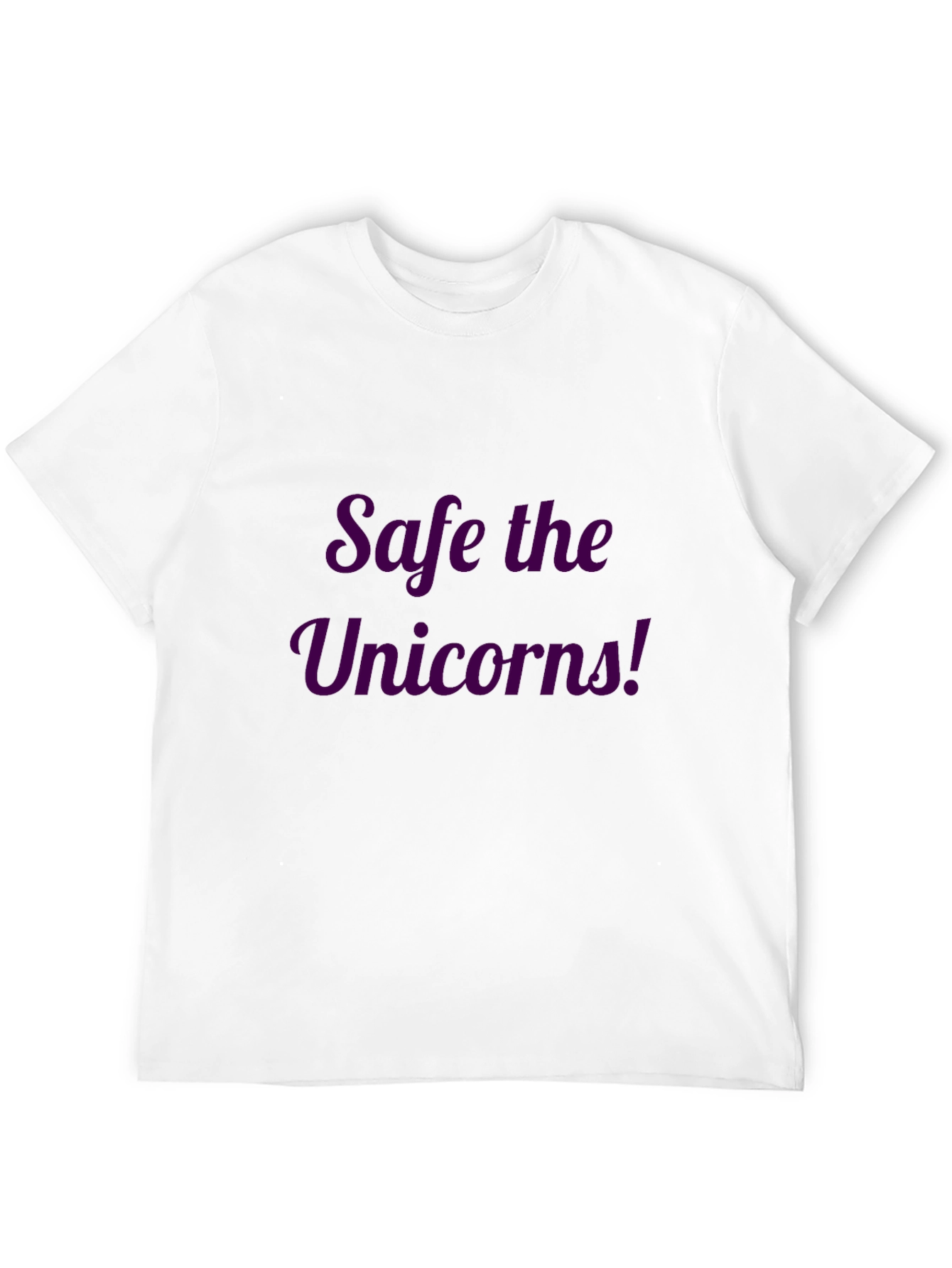 Safe the Unicorns! Black T-Shirt