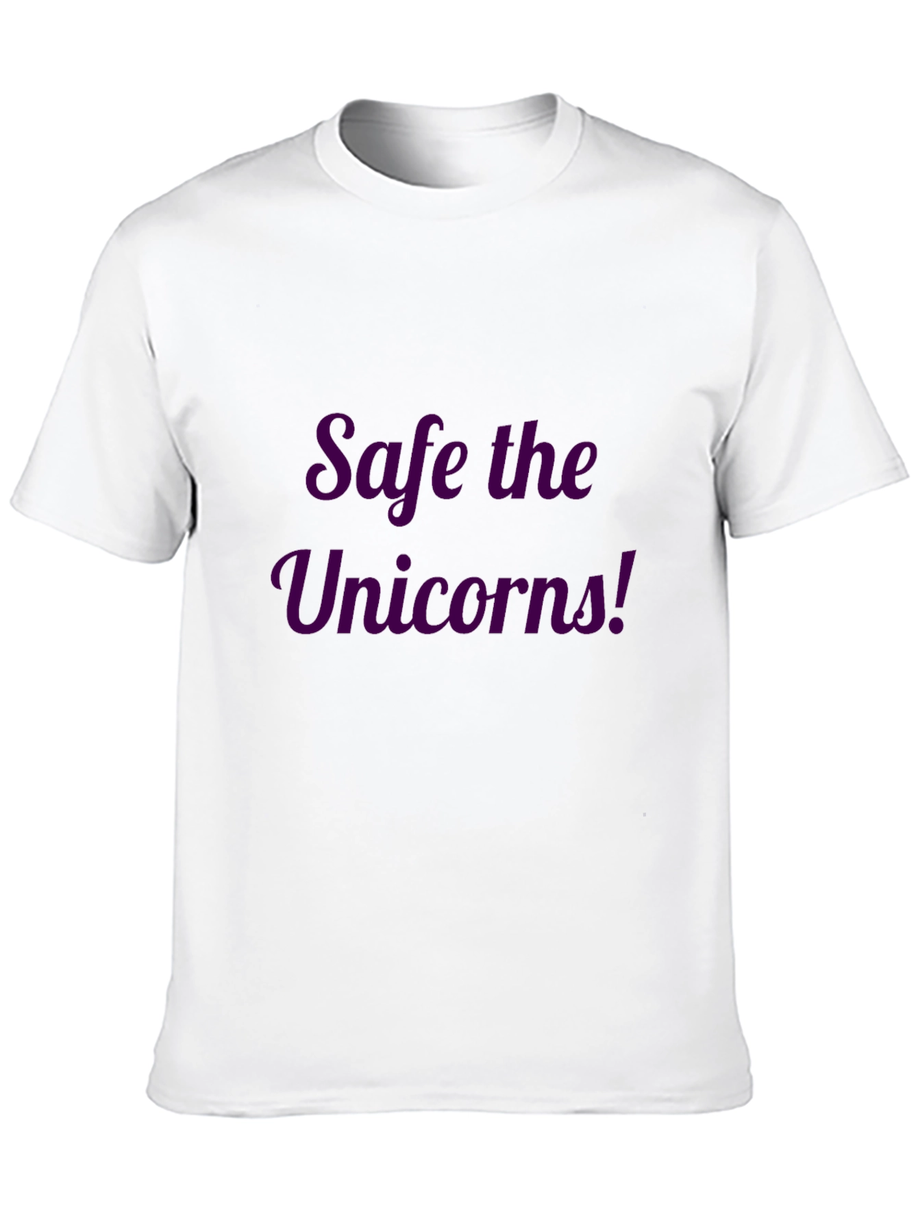Safe the Unicorns! Black T-Shirt