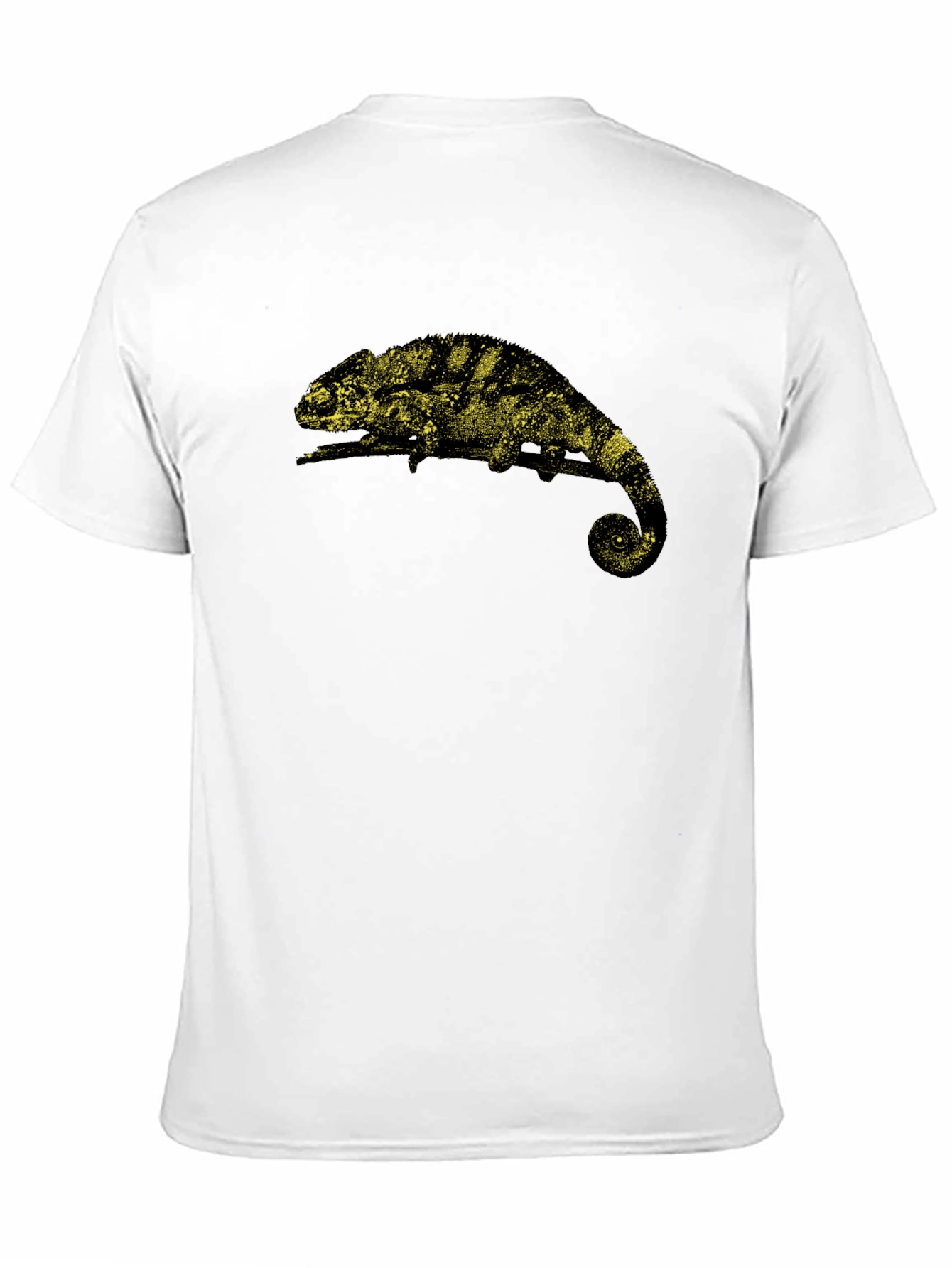 Chameleon Graphic Tee - Black Cotton T-Shirt