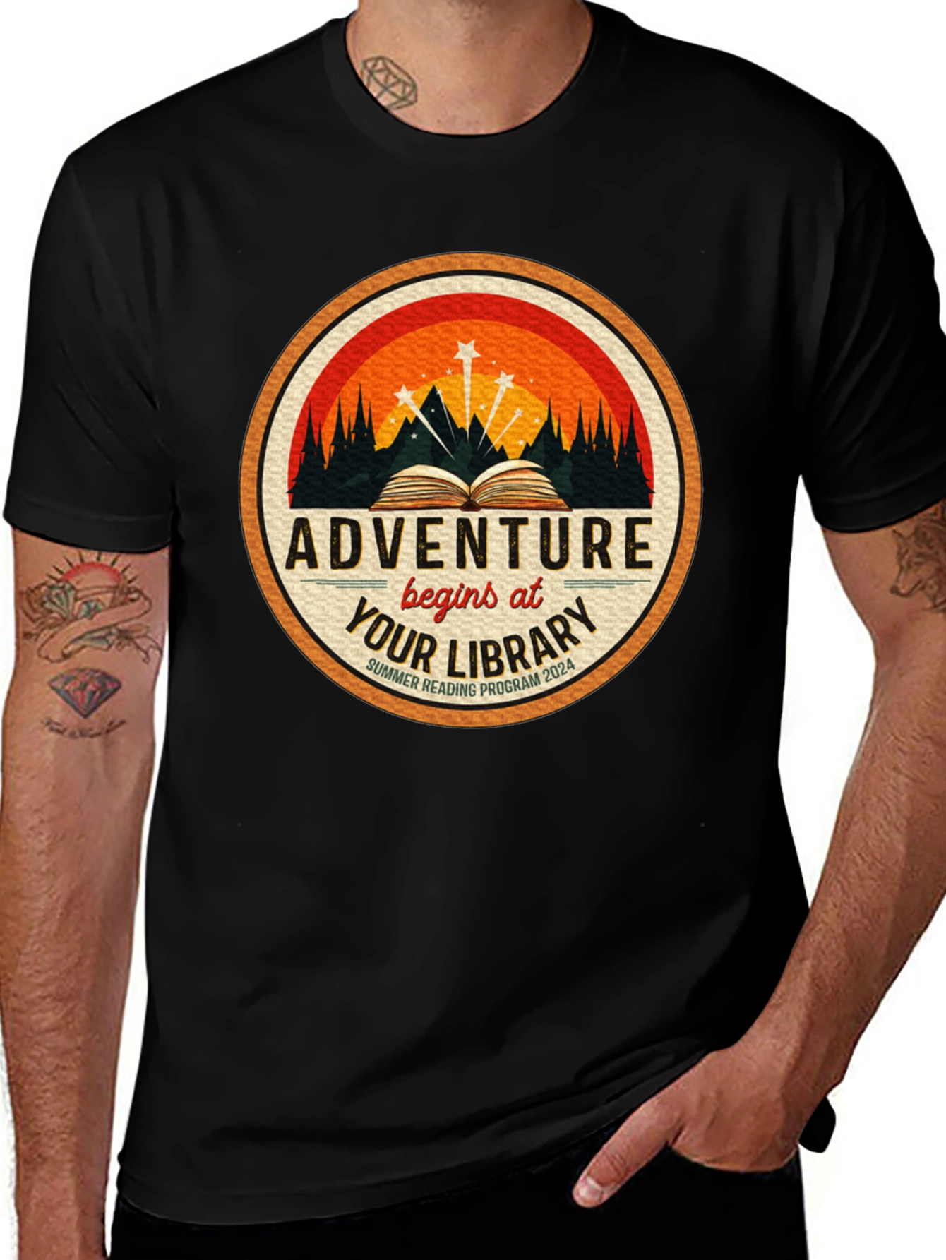 Adventure Awaits Library T-Shirt