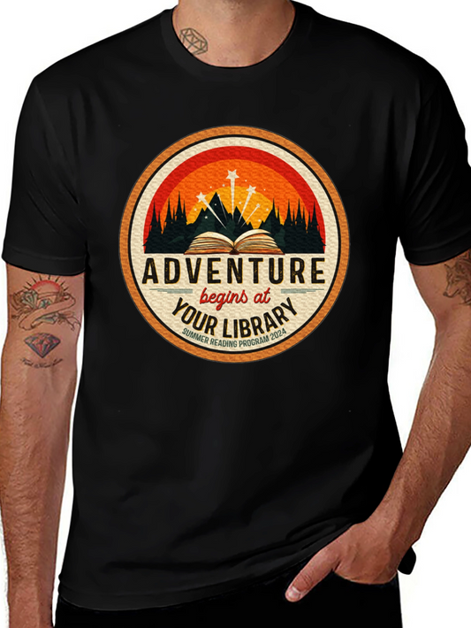 Adventure Awaits Library T-Shirt