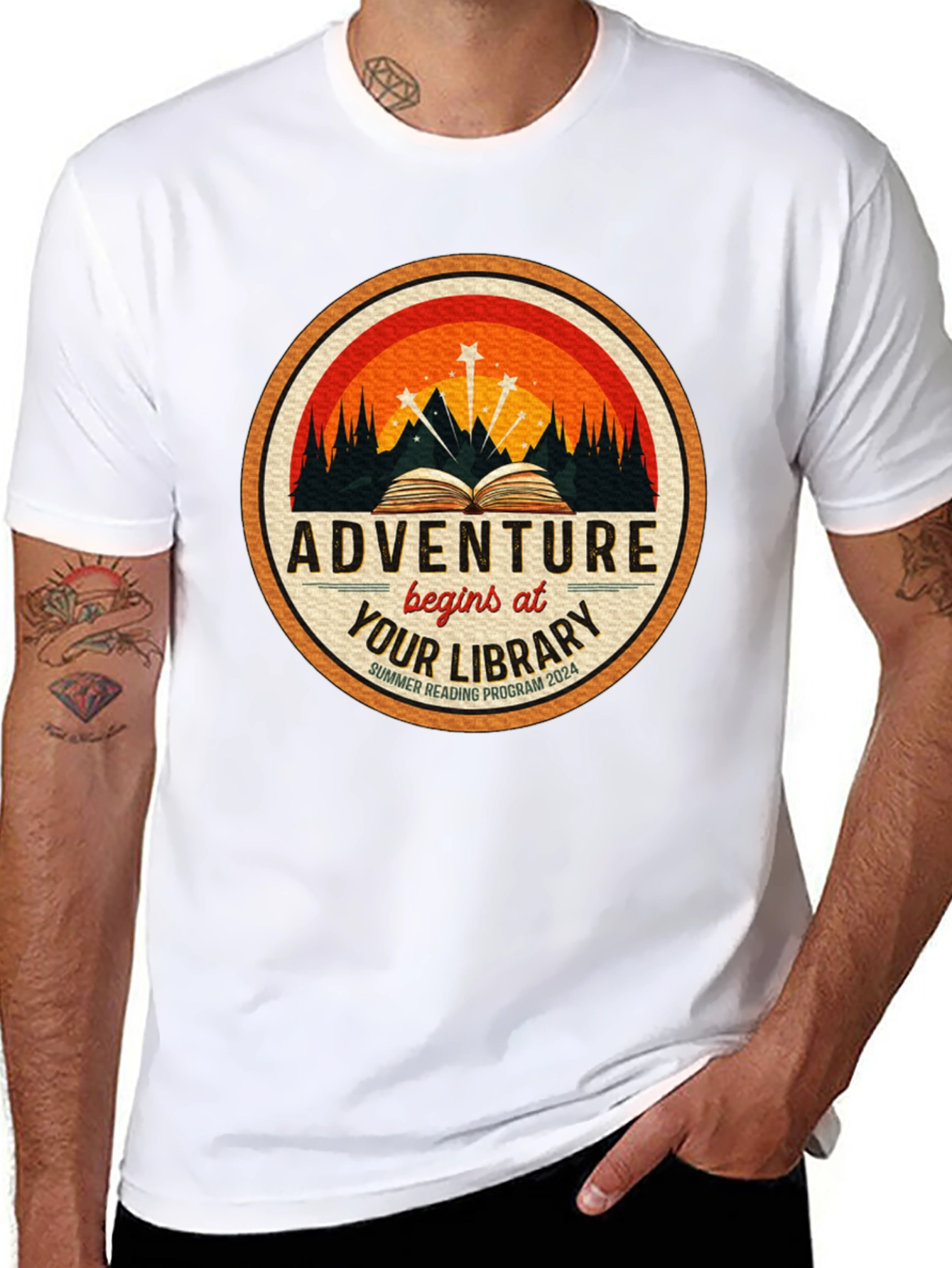 Adventure Awaits Library T-Shirt