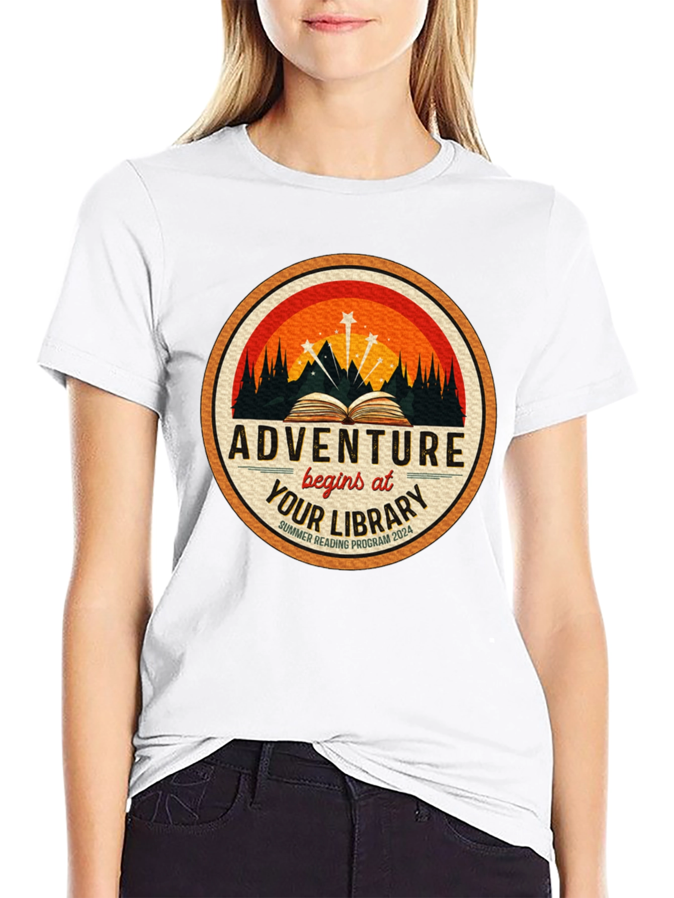 Adventure Awaits Library T-Shirt
