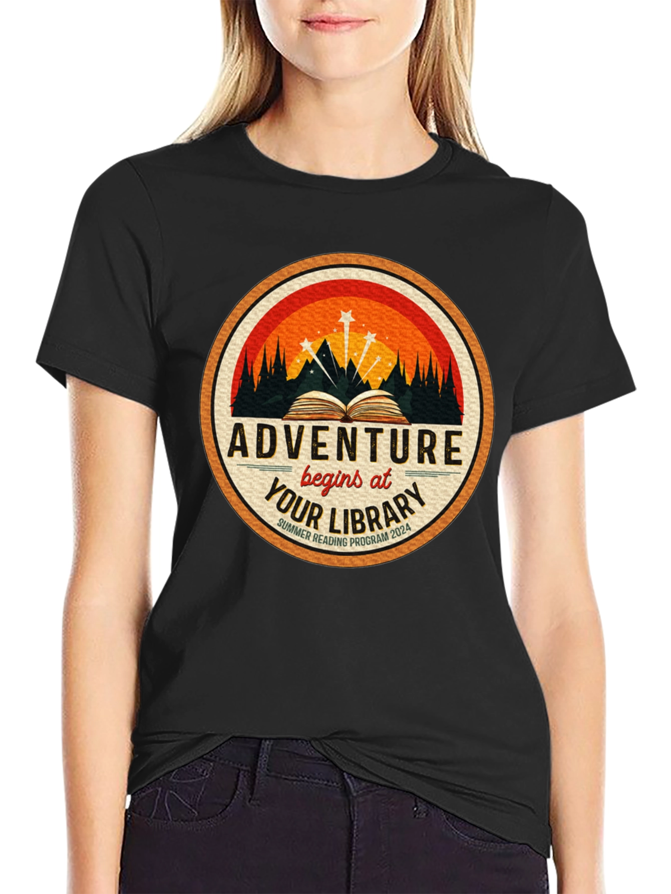 Adventure Awaits Library T-Shirt