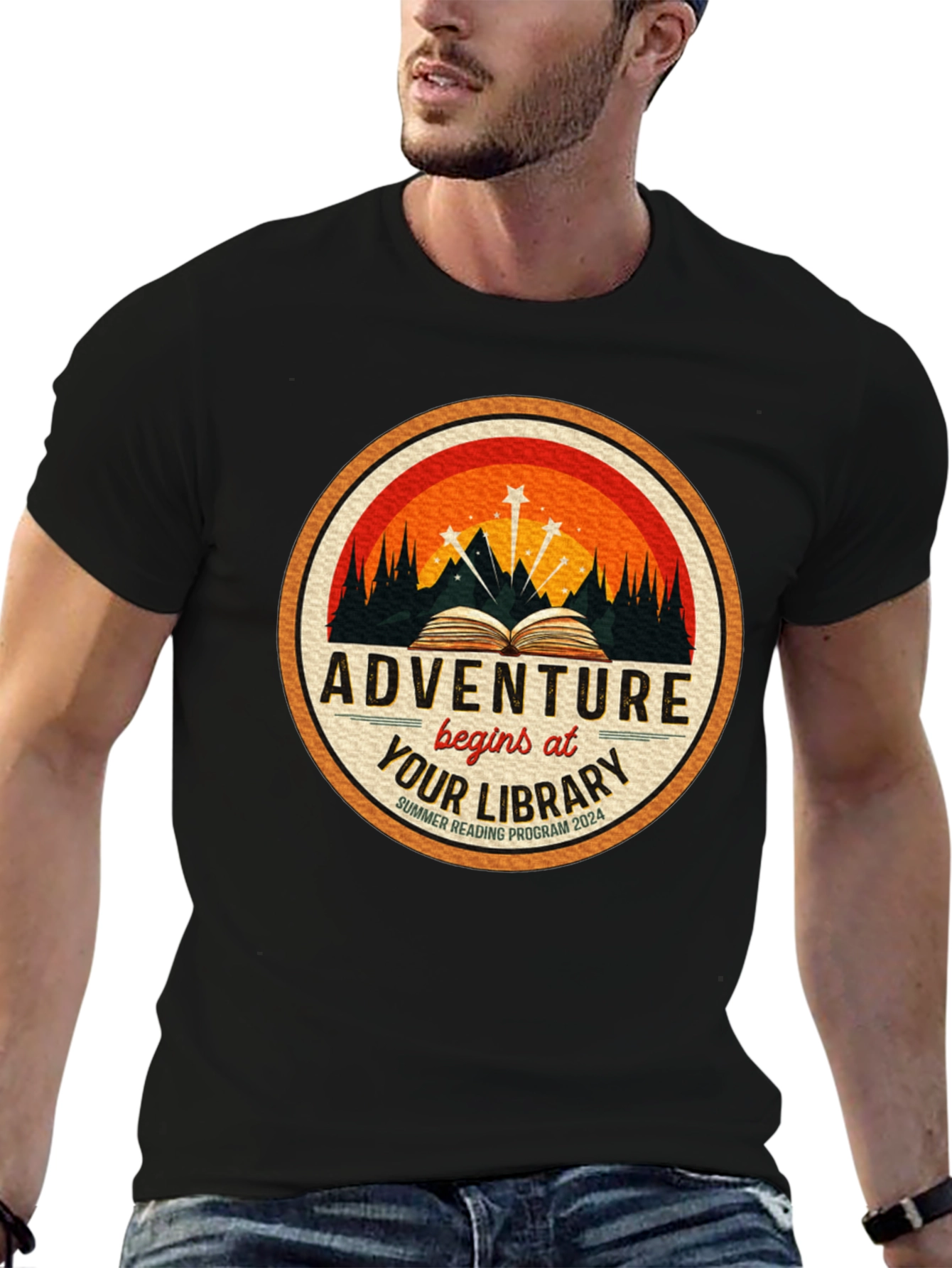 Adventure Awaits Library T-Shirt