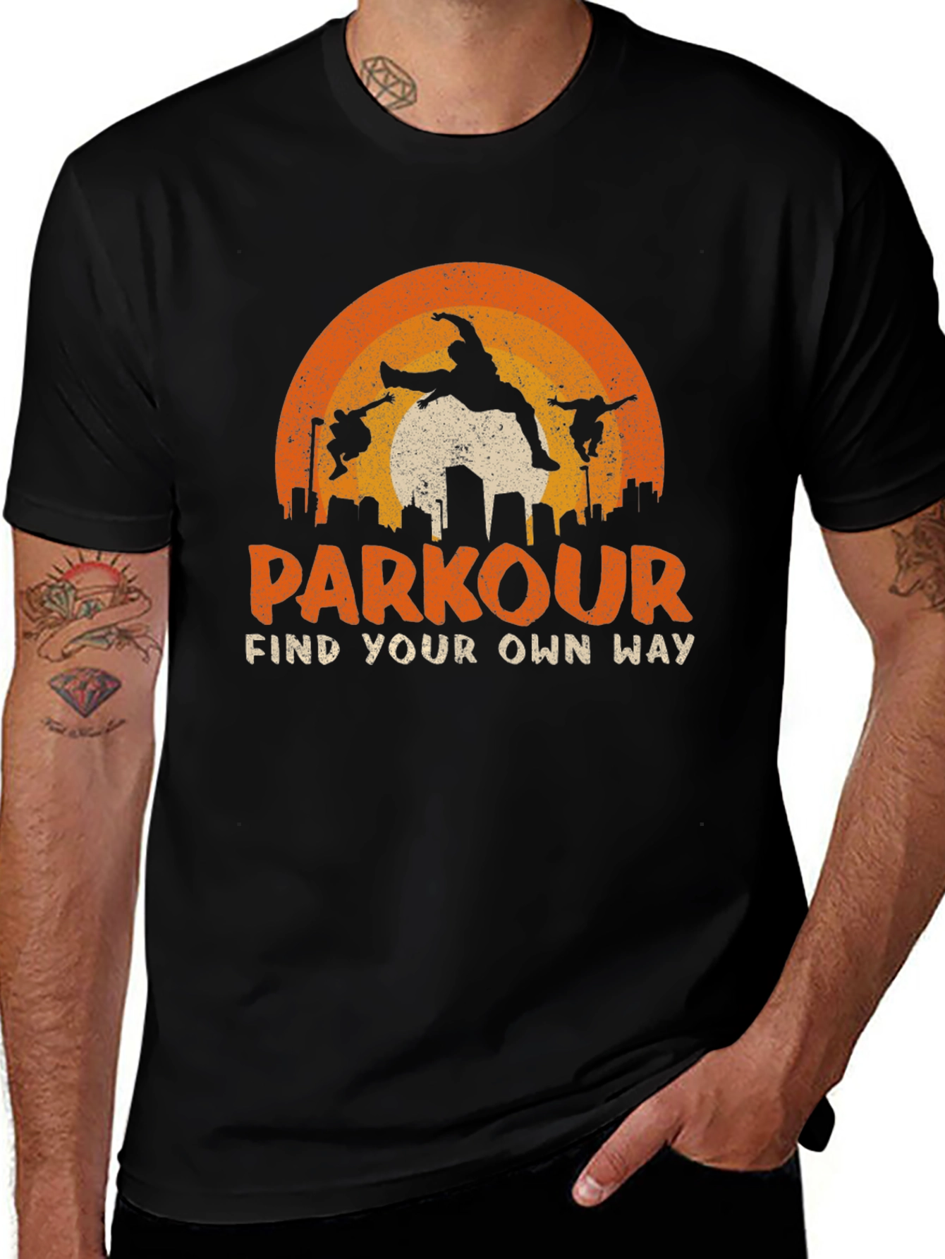 Parkour Find Your Own Way Graphic T-Shirt