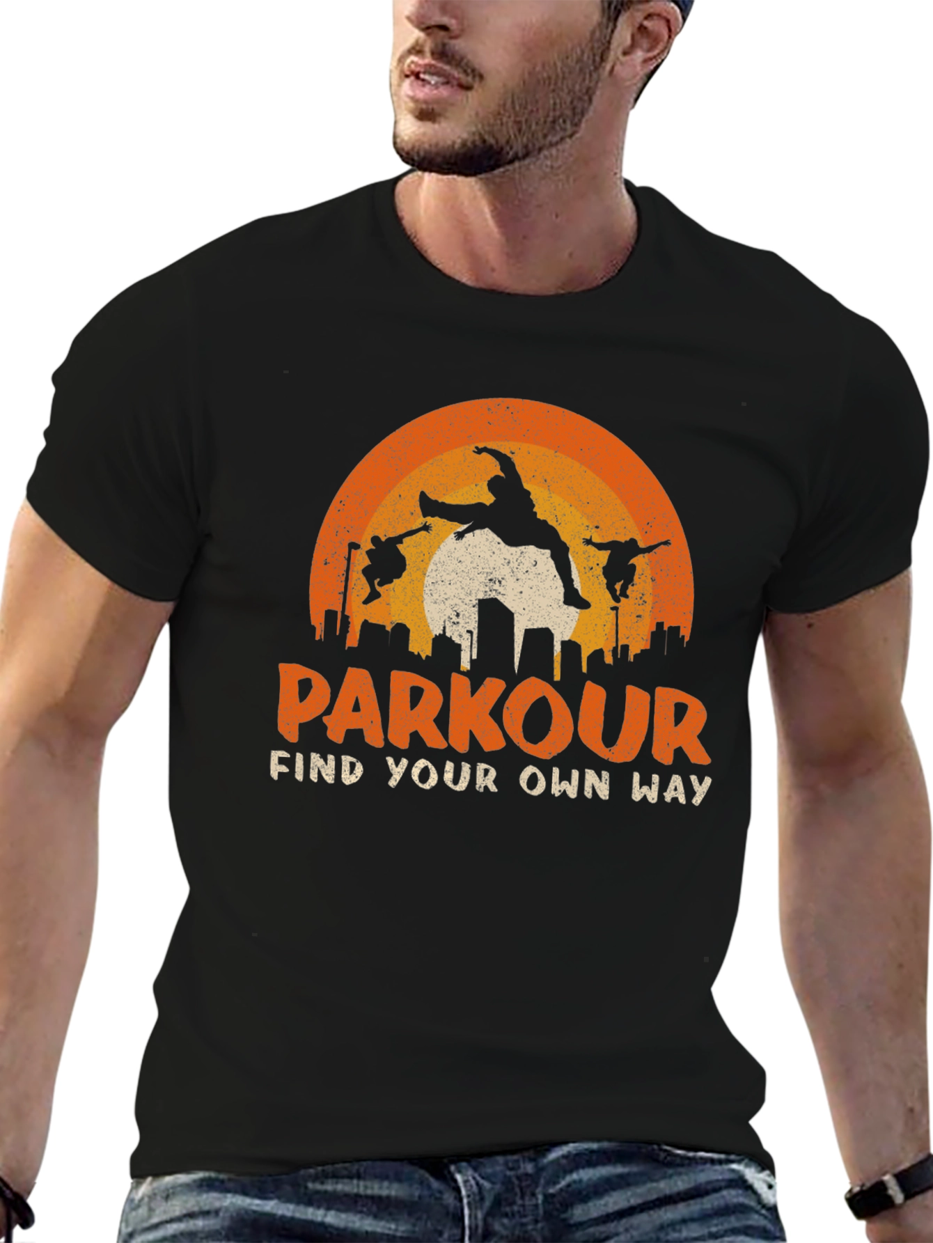 Parkour Find Your Own Way Graphic T-Shirt