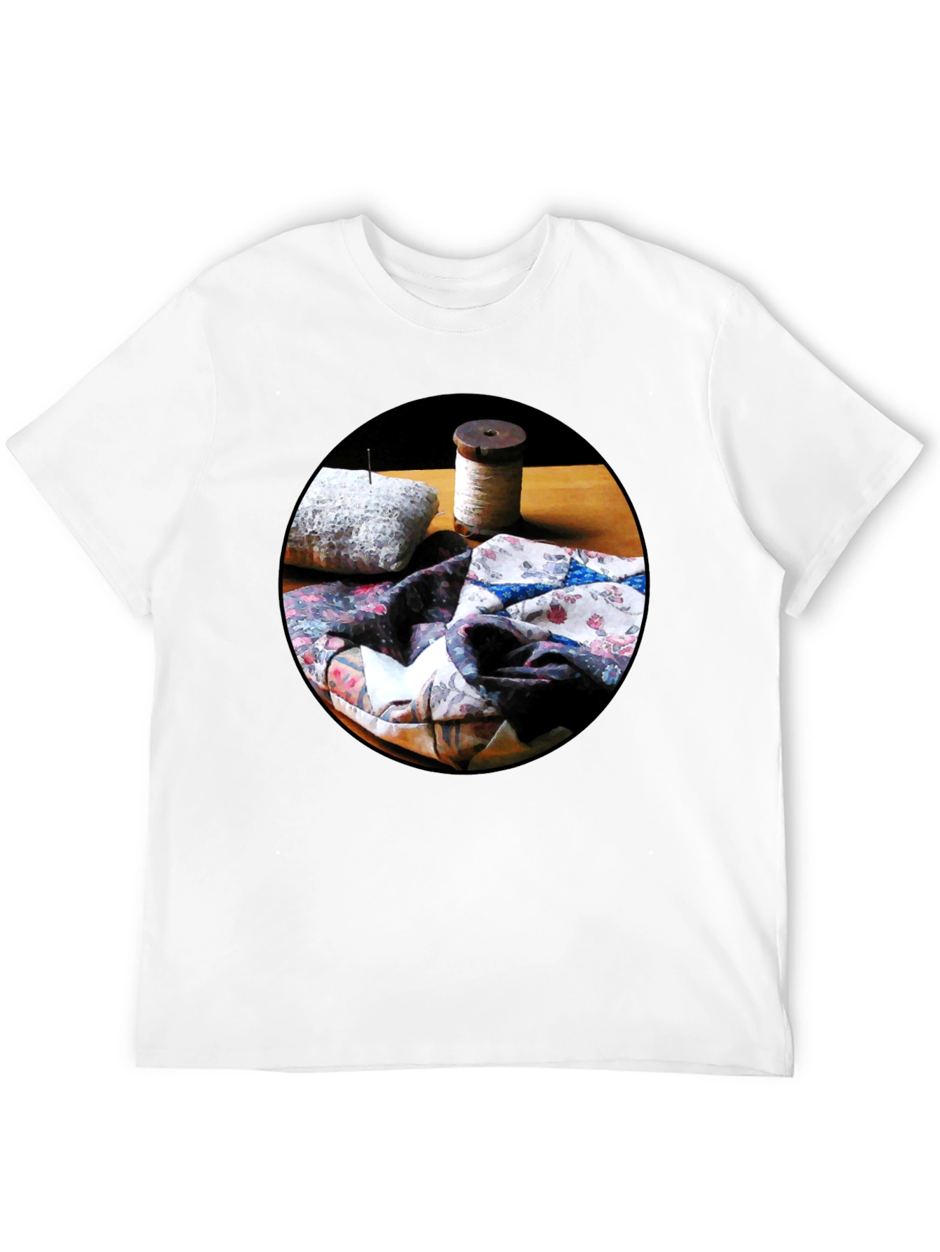 Quilting Still Life T-Shirt - Artsy Comfort