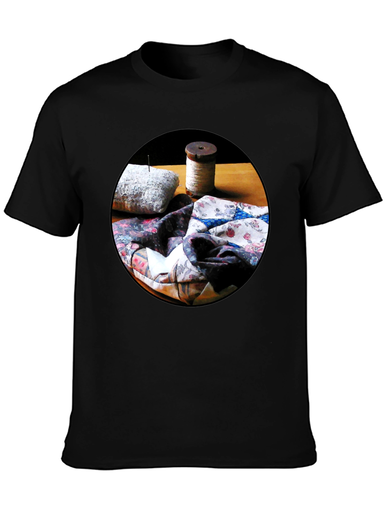 Quilting Still Life T-Shirt - Artsy Comfort