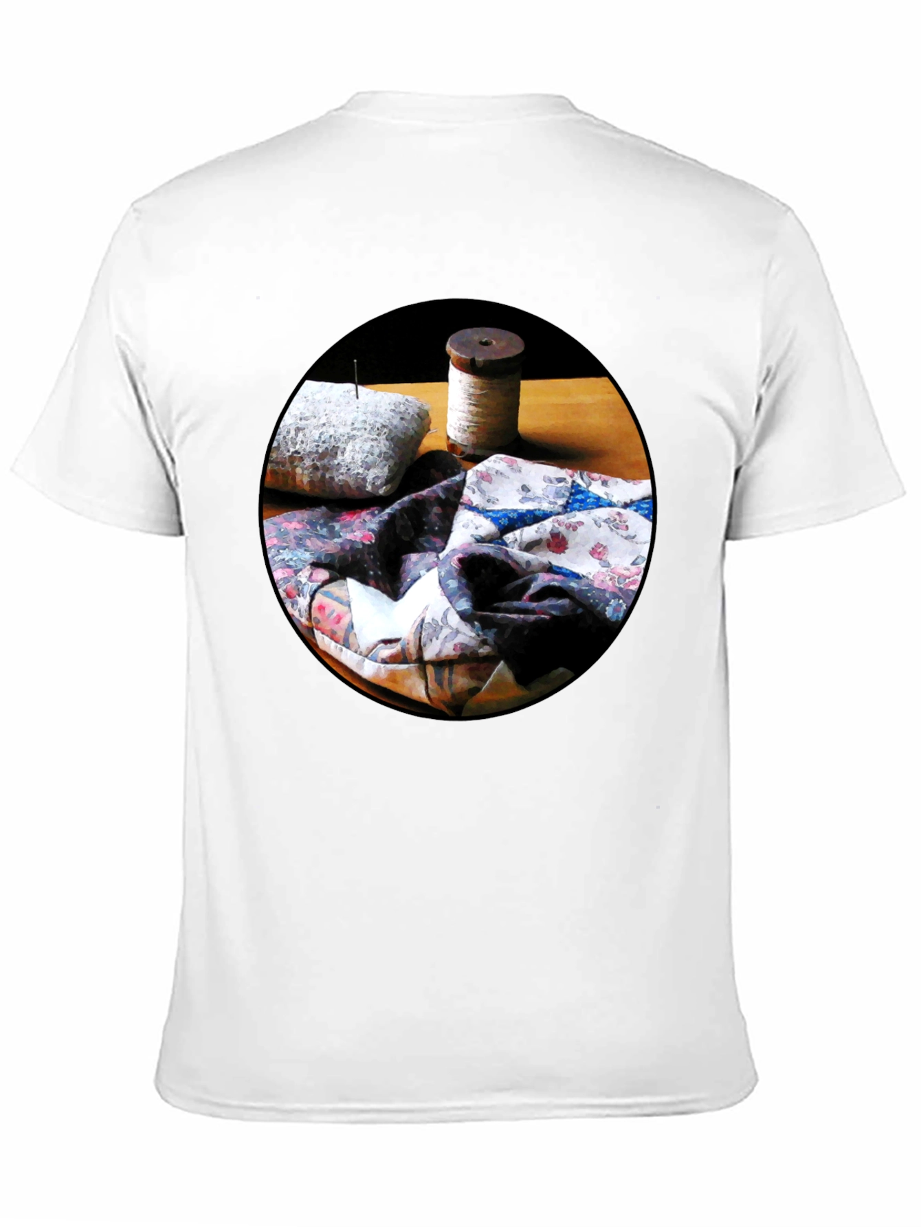 Quilting Still Life T-Shirt - Artsy Comfort