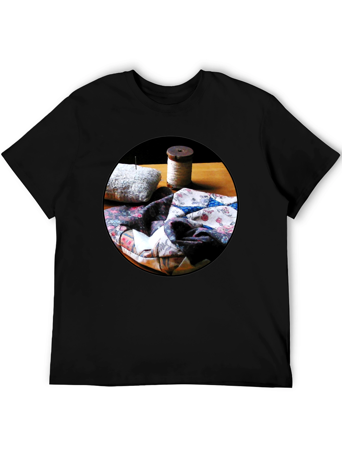 Quilting Still Life T-Shirt - Artsy Comfort