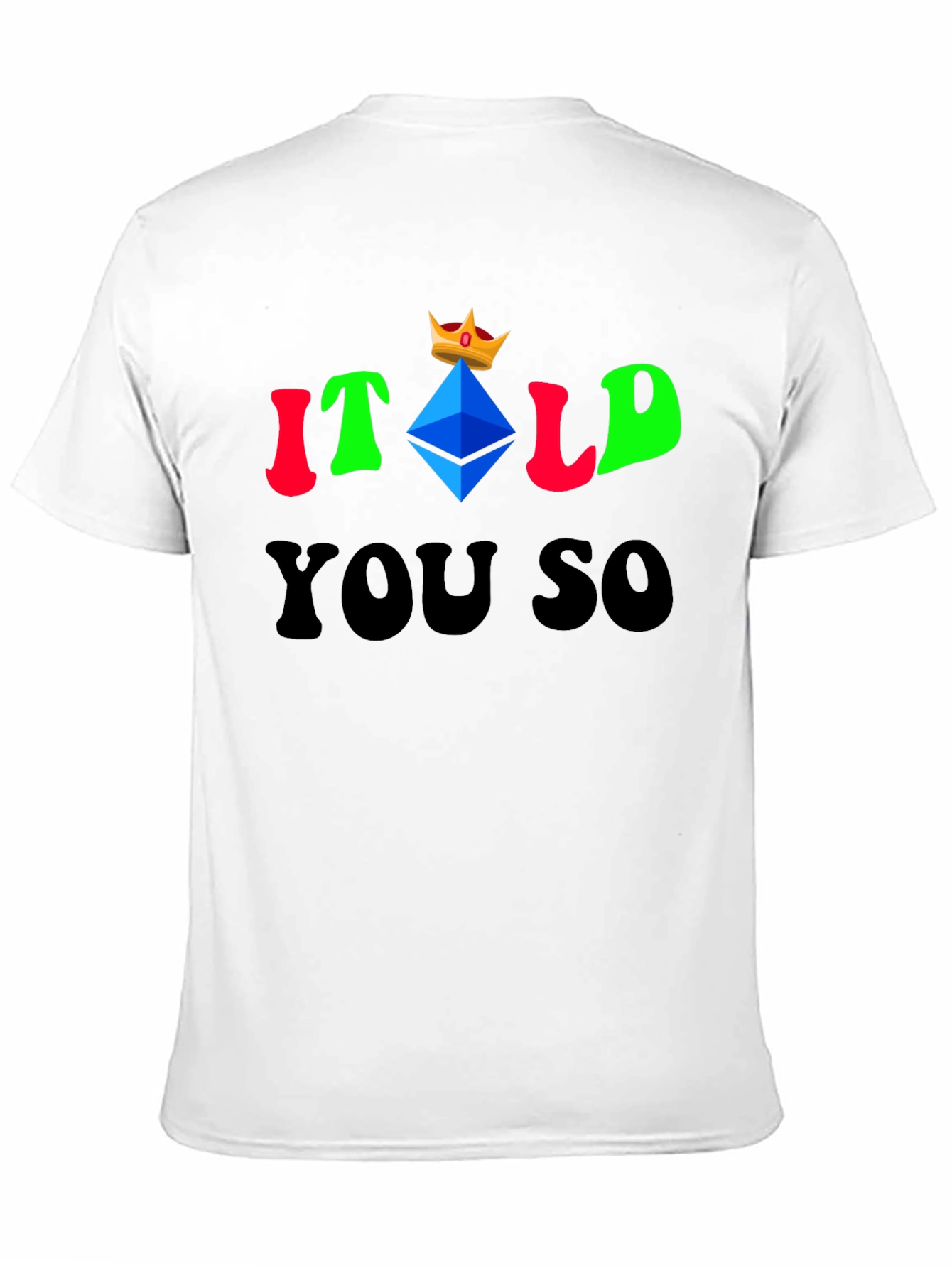 Itold You So Ethereum King T-Shirt Crypto