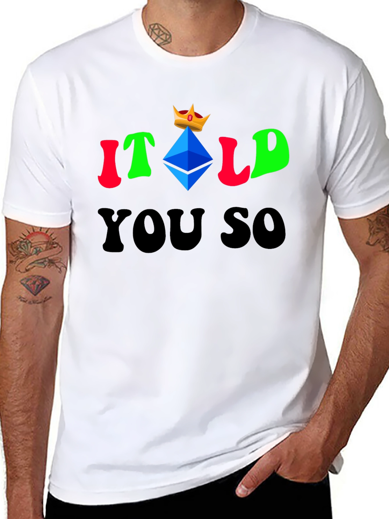 Itold You So Ethereum King T-Shirt Crypto