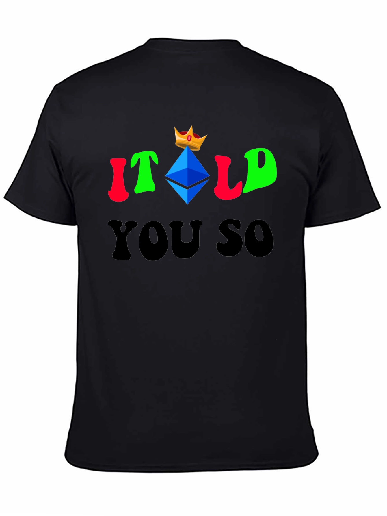 Itold You So Ethereum King T-Shirt Crypto