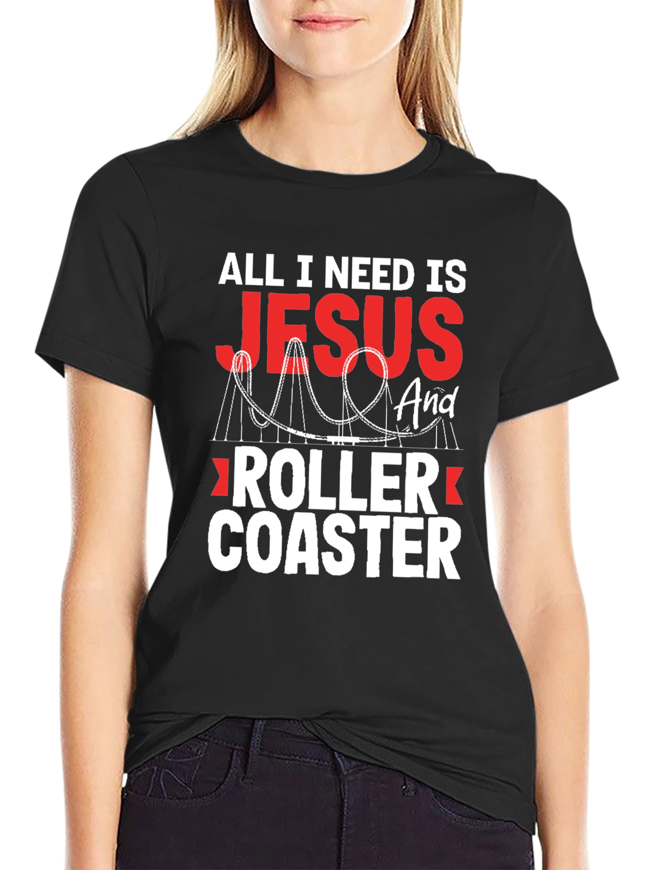 Jesus and Roller Coaster T-Shirt