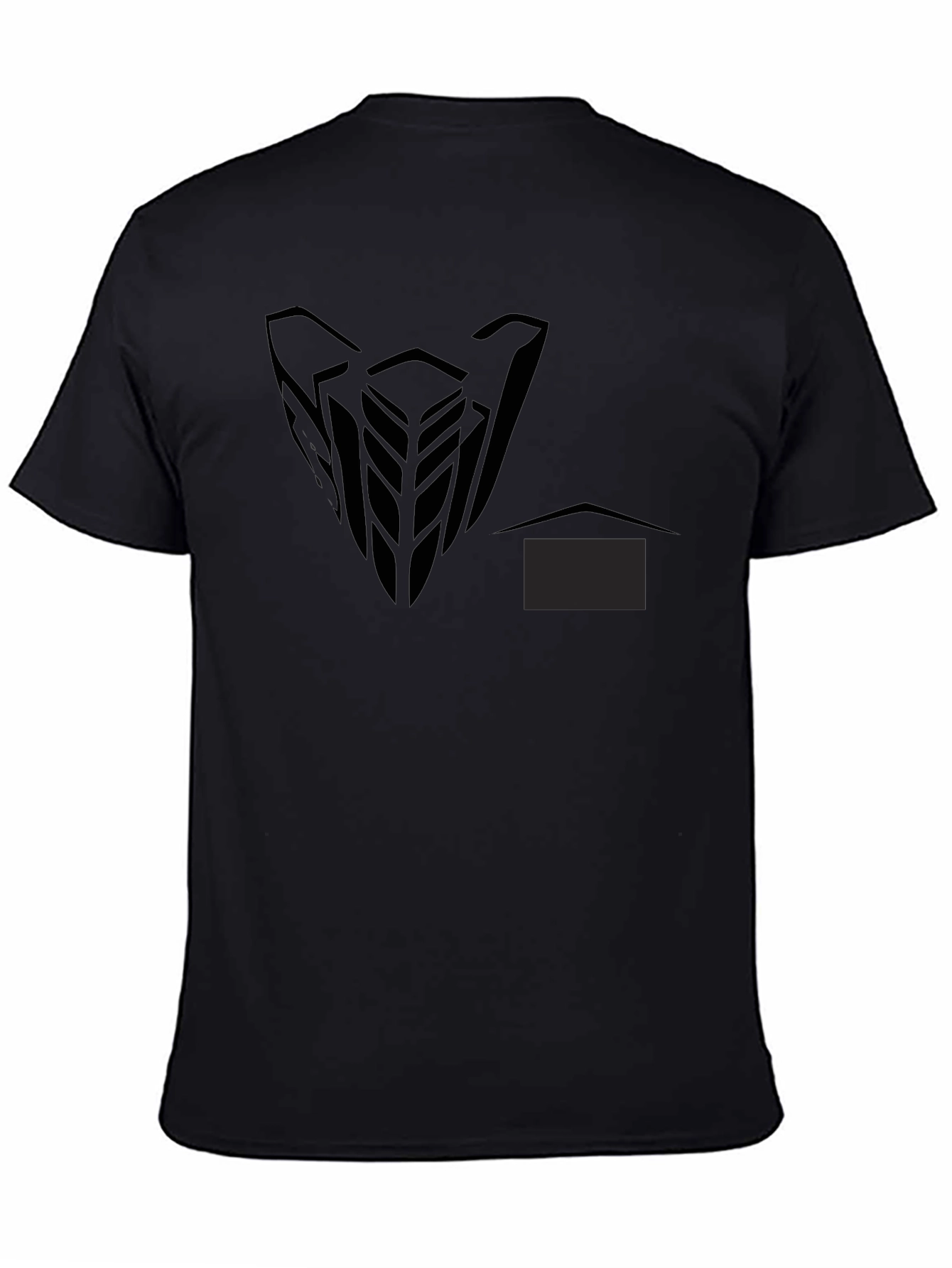 Mens Black Graphic Print Short Sleeve T-Shirt