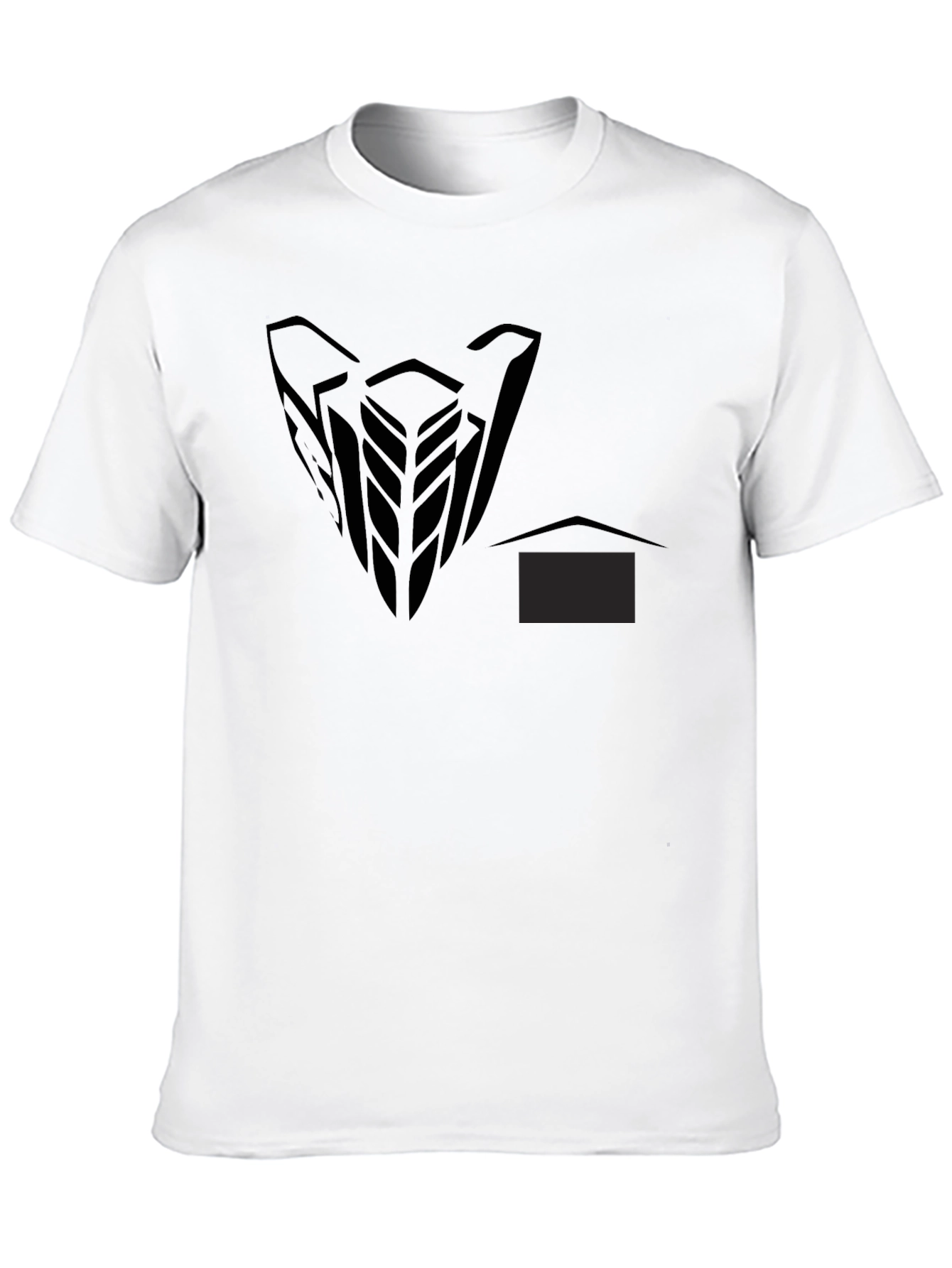 Mens Black Graphic Print Short Sleeve T-Shirt