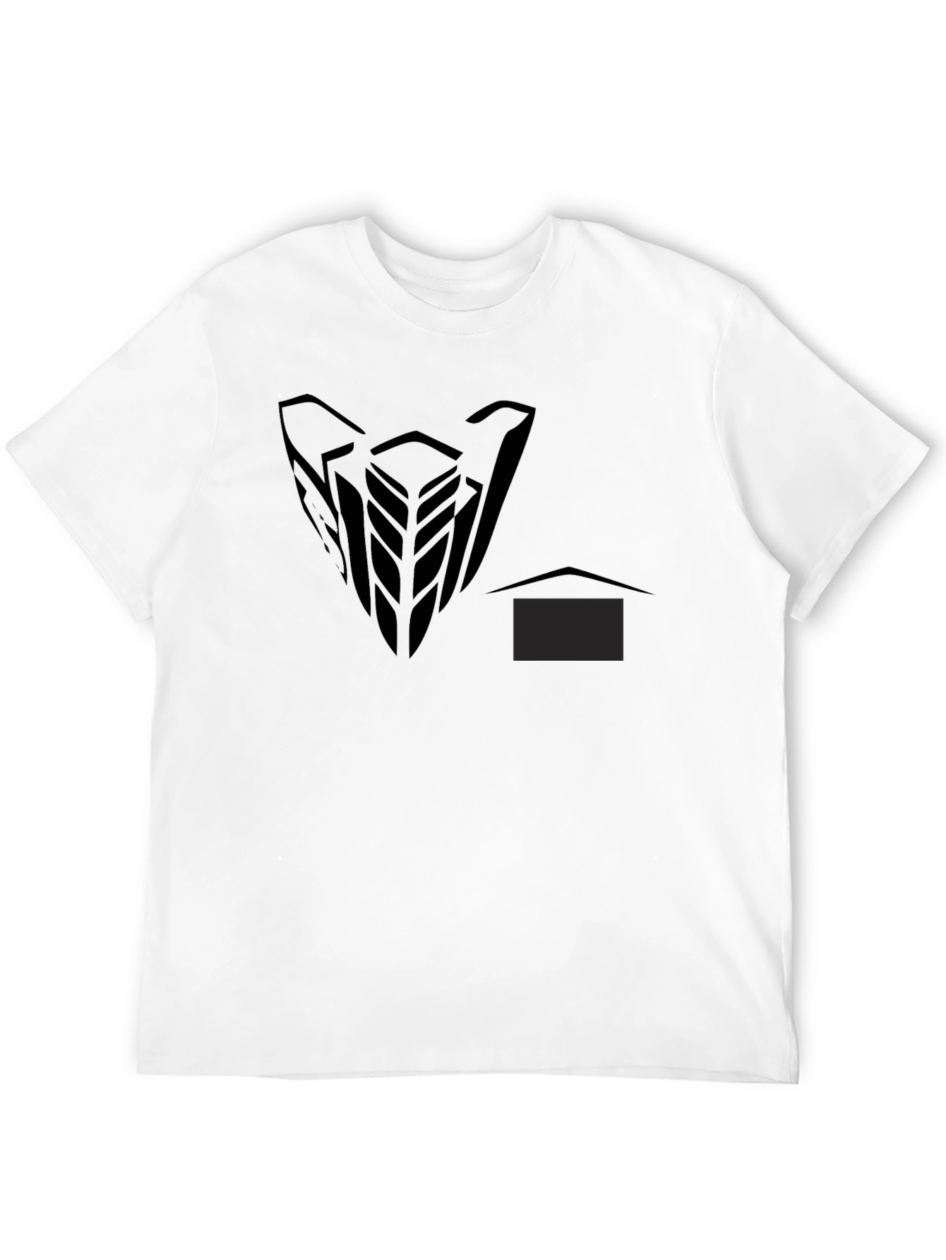 Mens Black Graphic Print Short Sleeve T-Shirt