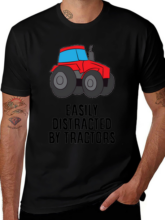 Easily Distracted by Tractors Graphic Tee