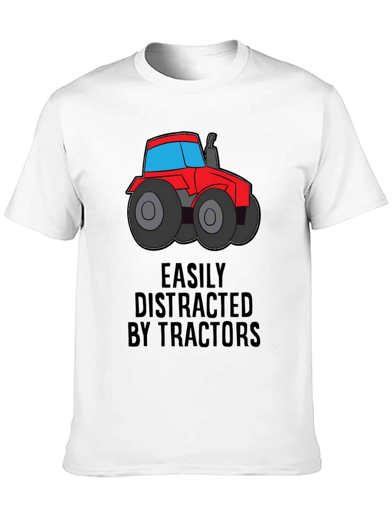 Easily Distracted by Tractors Graphic Tee