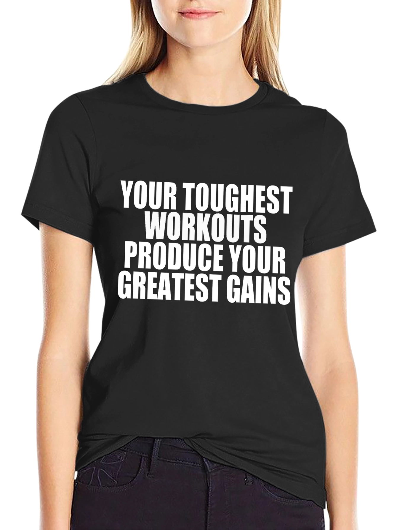 Motivational Workout T-Shirt - Greatest Gains