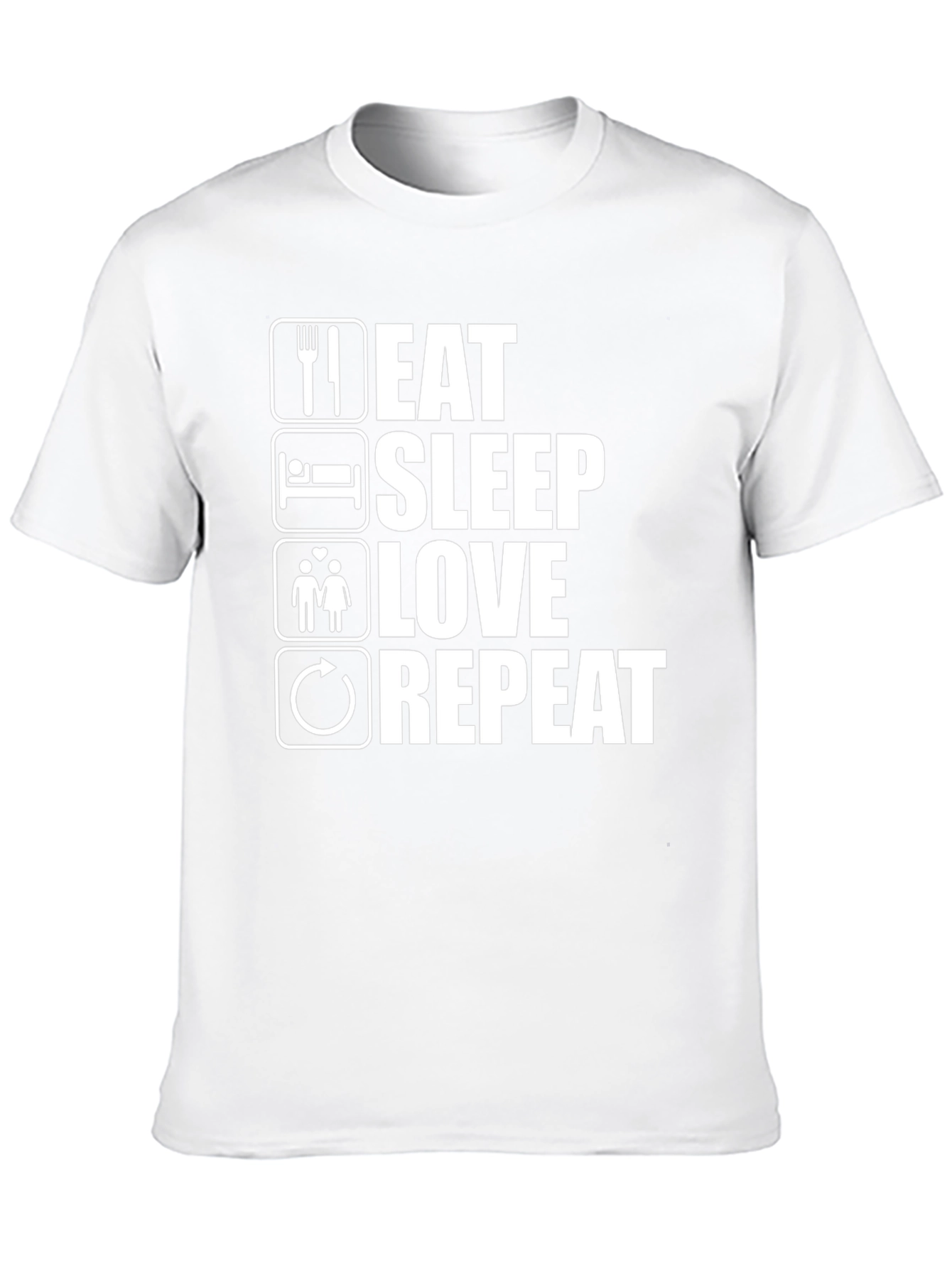 Eat Sleep Love Repeat Graphic Tee - Unisex