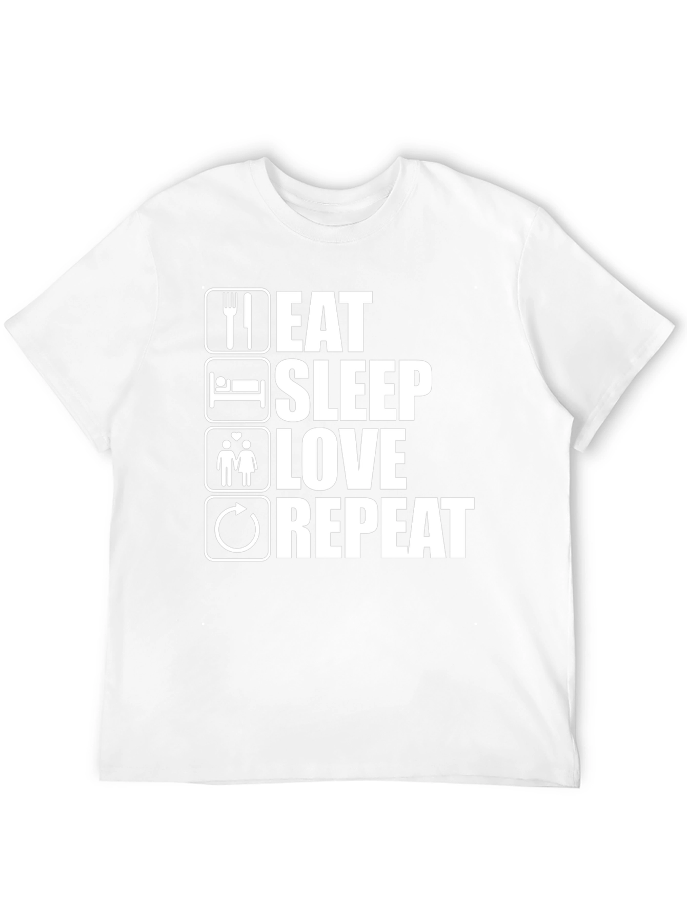 Eat Sleep Love Repeat Graphic Tee - Unisex