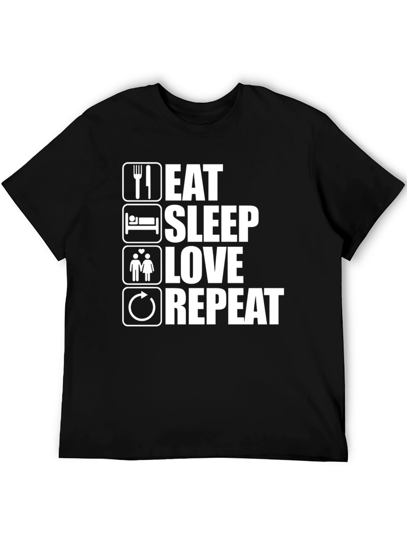 Eat Sleep Love Repeat Graphic Tee - Unisex