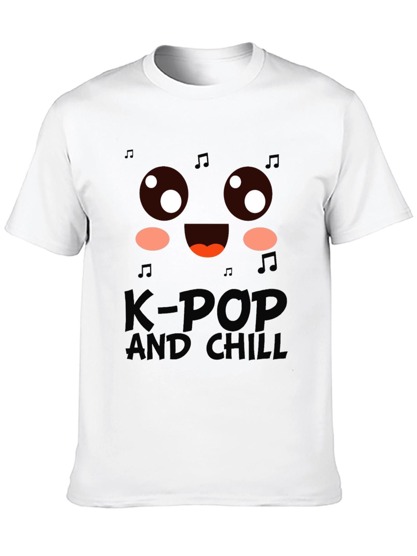 K-Pop and Chill Graphic Tee - Black
