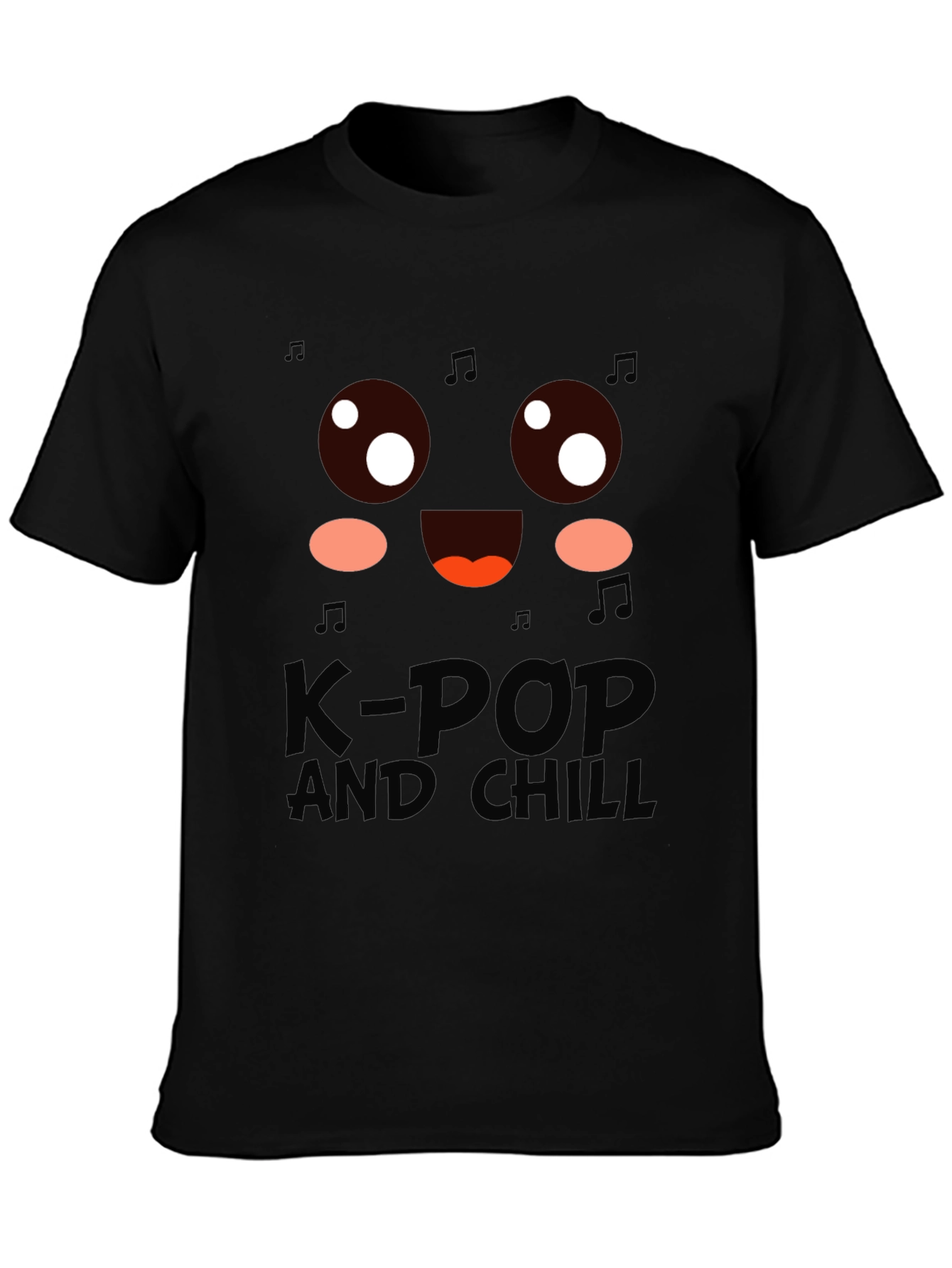 K-Pop and Chill Graphic Tee - Black