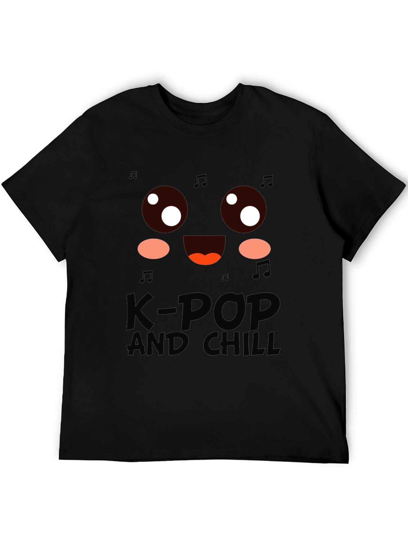 K-Pop and Chill Graphic Tee - Black