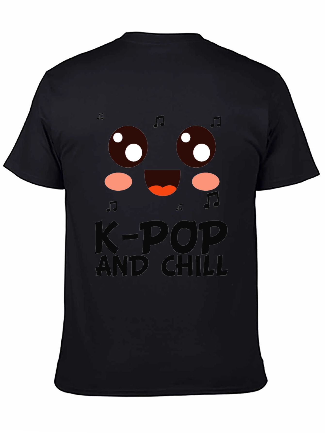 K-Pop and Chill Graphic Tee - Black