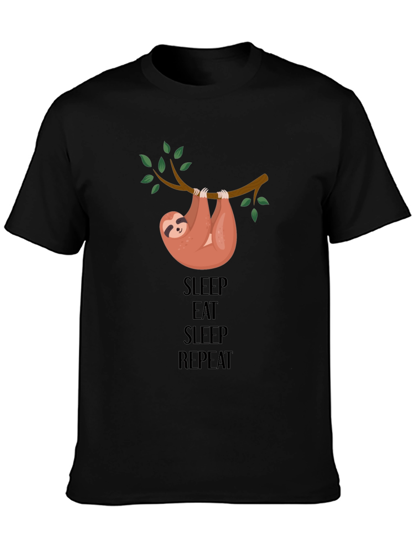 Sleep Eat Repeat Sloth Graphic Tee
