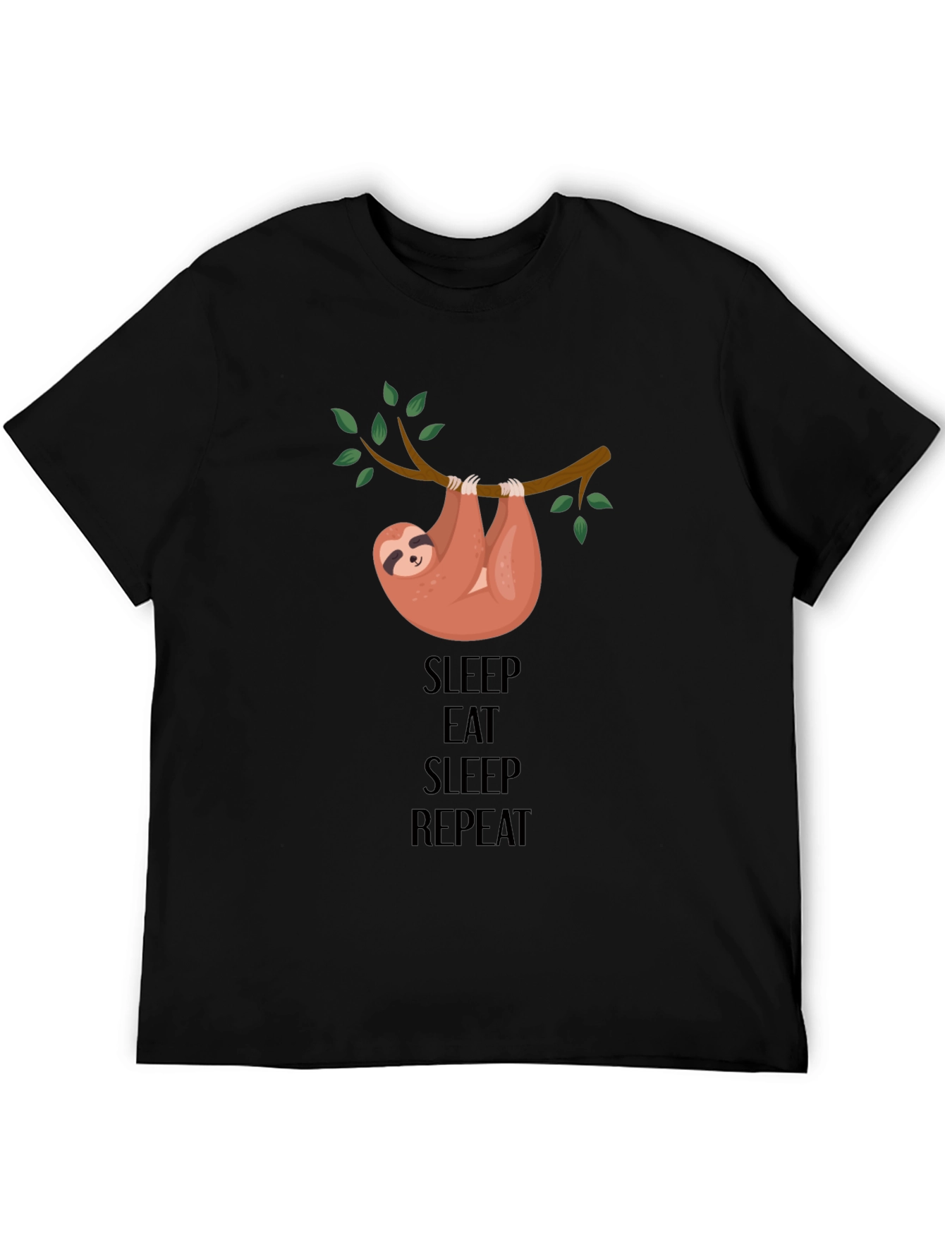 Sleep Eat Repeat Sloth Graphic Tee