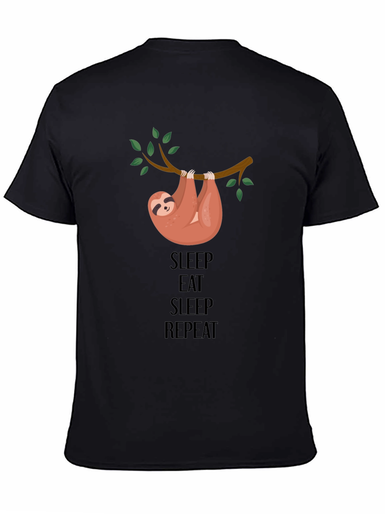 Sleep Eat Repeat Sloth Graphic Tee