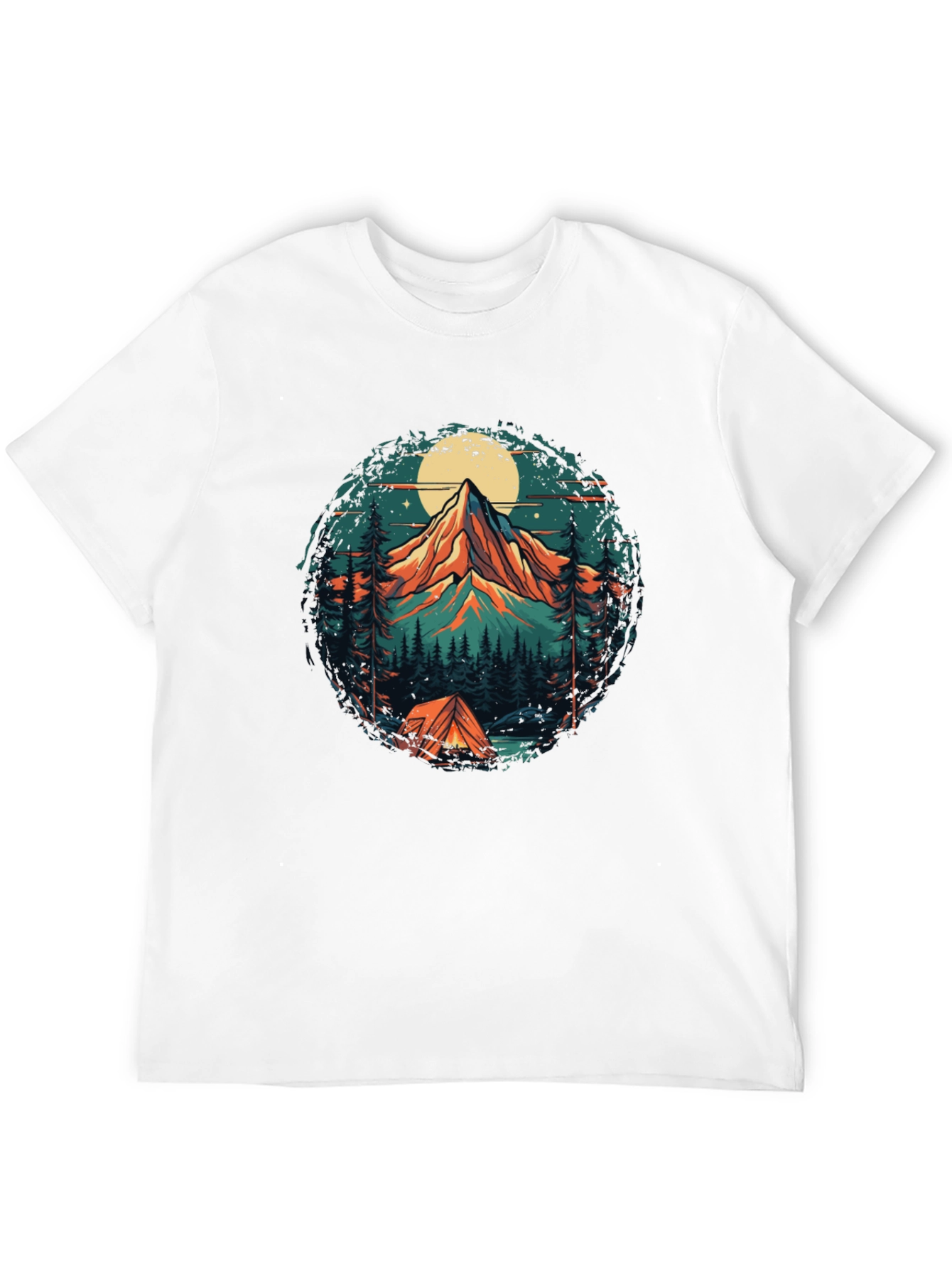 Mountain Adventure Graphic Tee - Camping Style