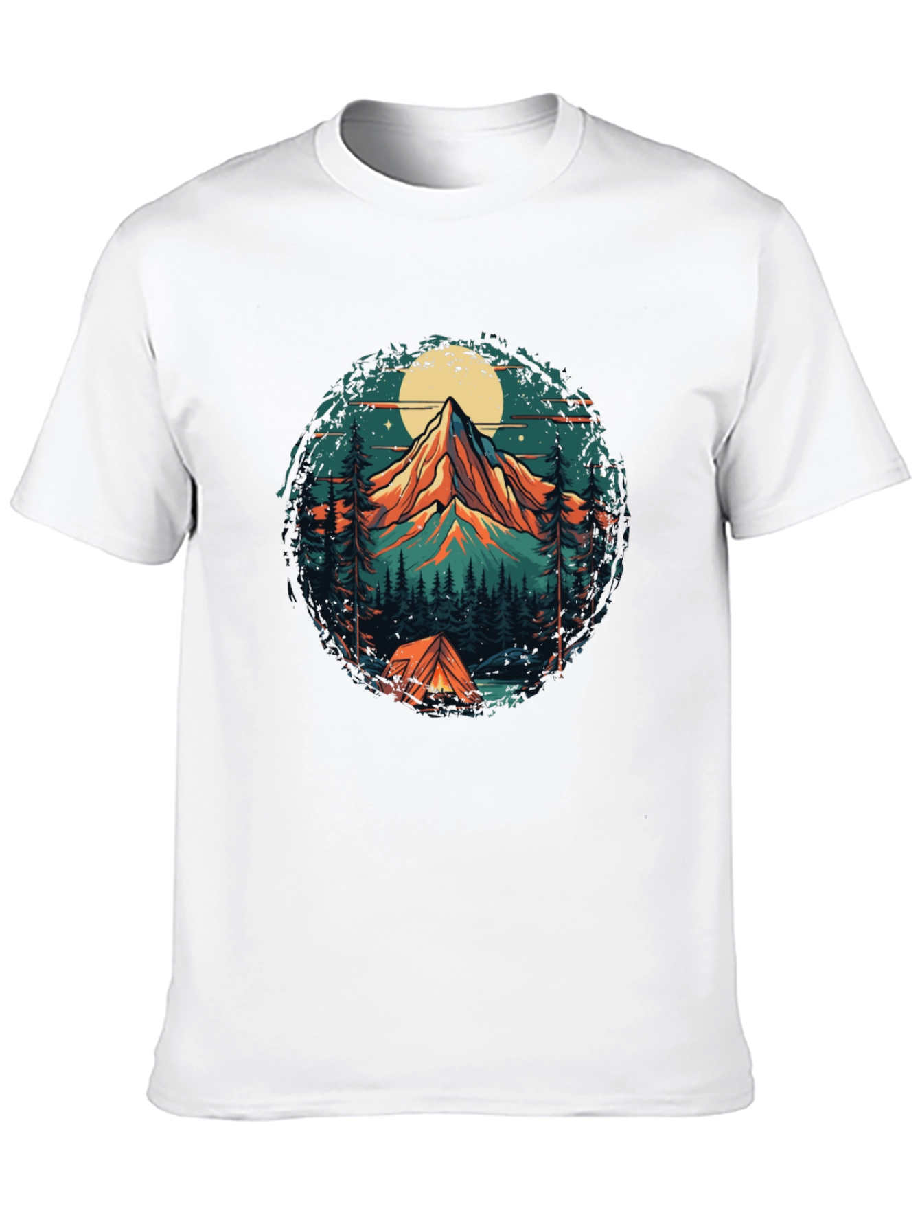Mountain Adventure Graphic Tee - Camping Style