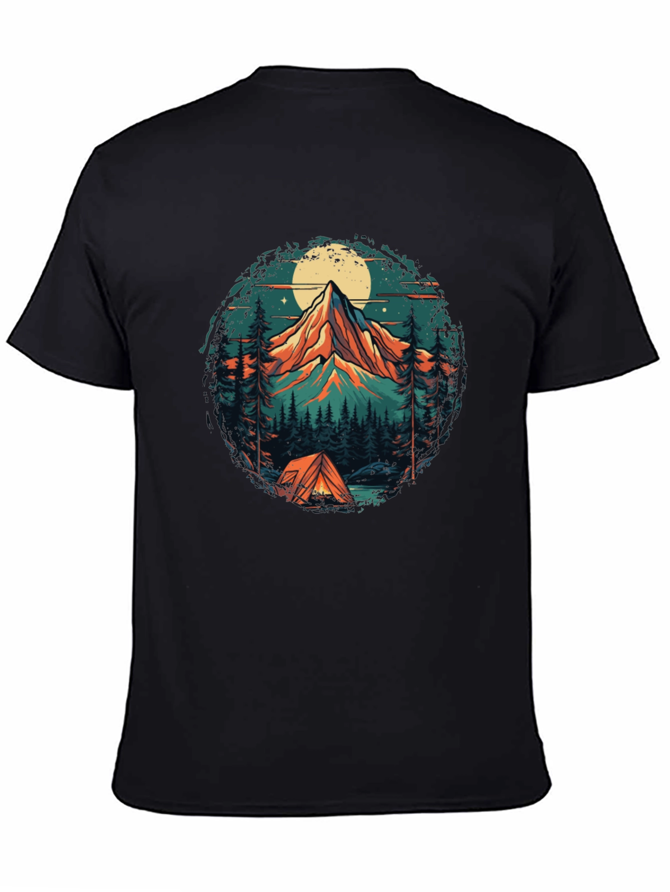 Mountain Adventure Graphic Tee - Camping Style
