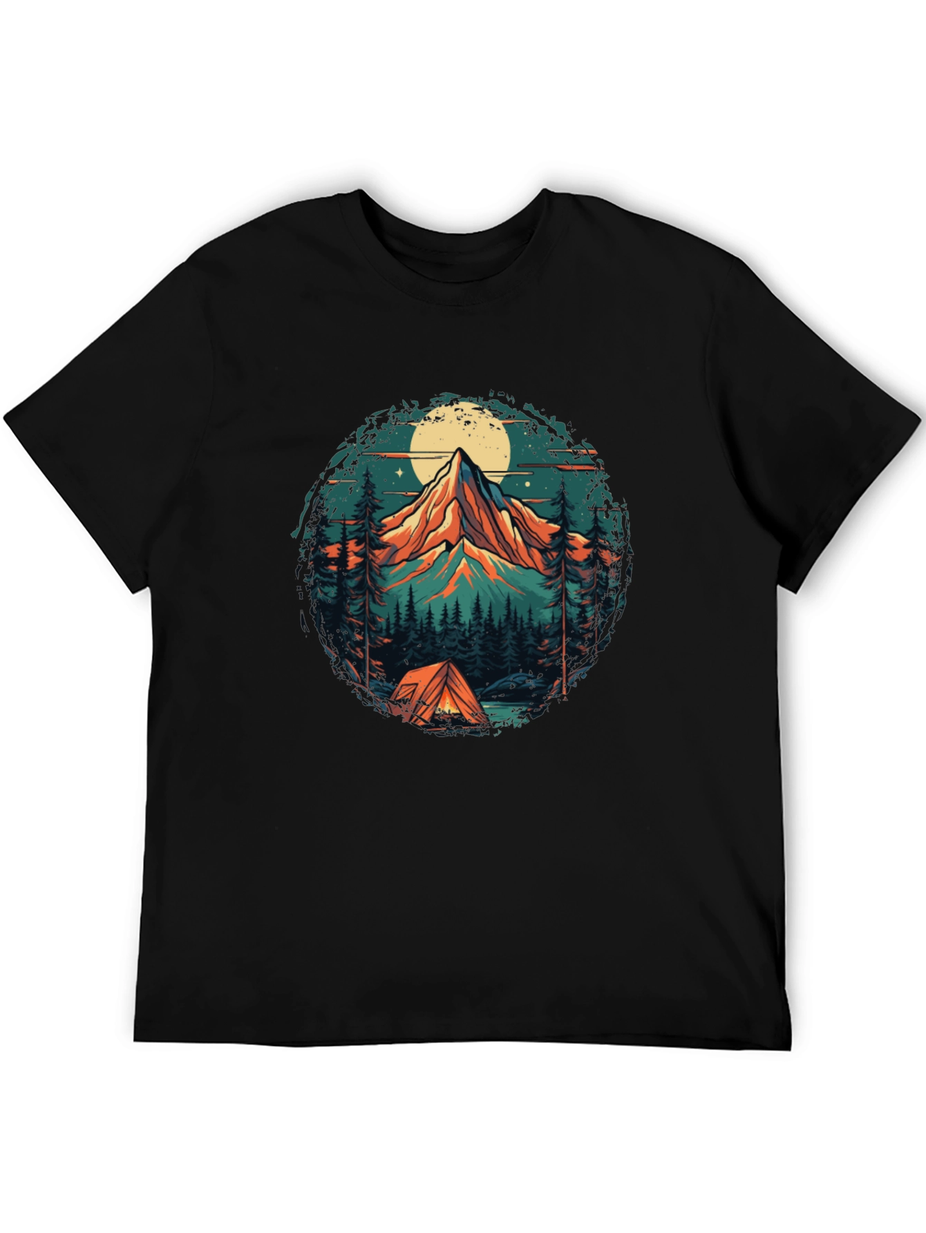 Mountain Adventure Graphic Tee - Camping Style