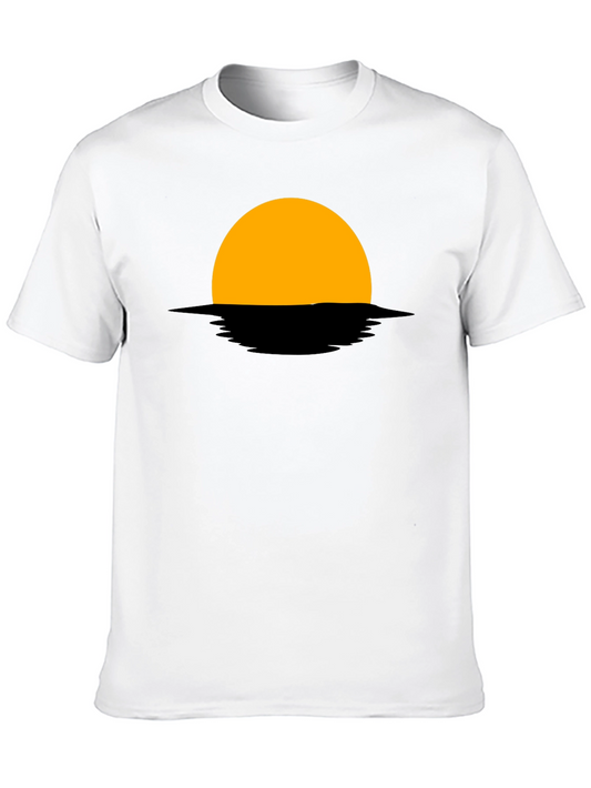 Sunset Graphic Tee - Modern Minimalist Design