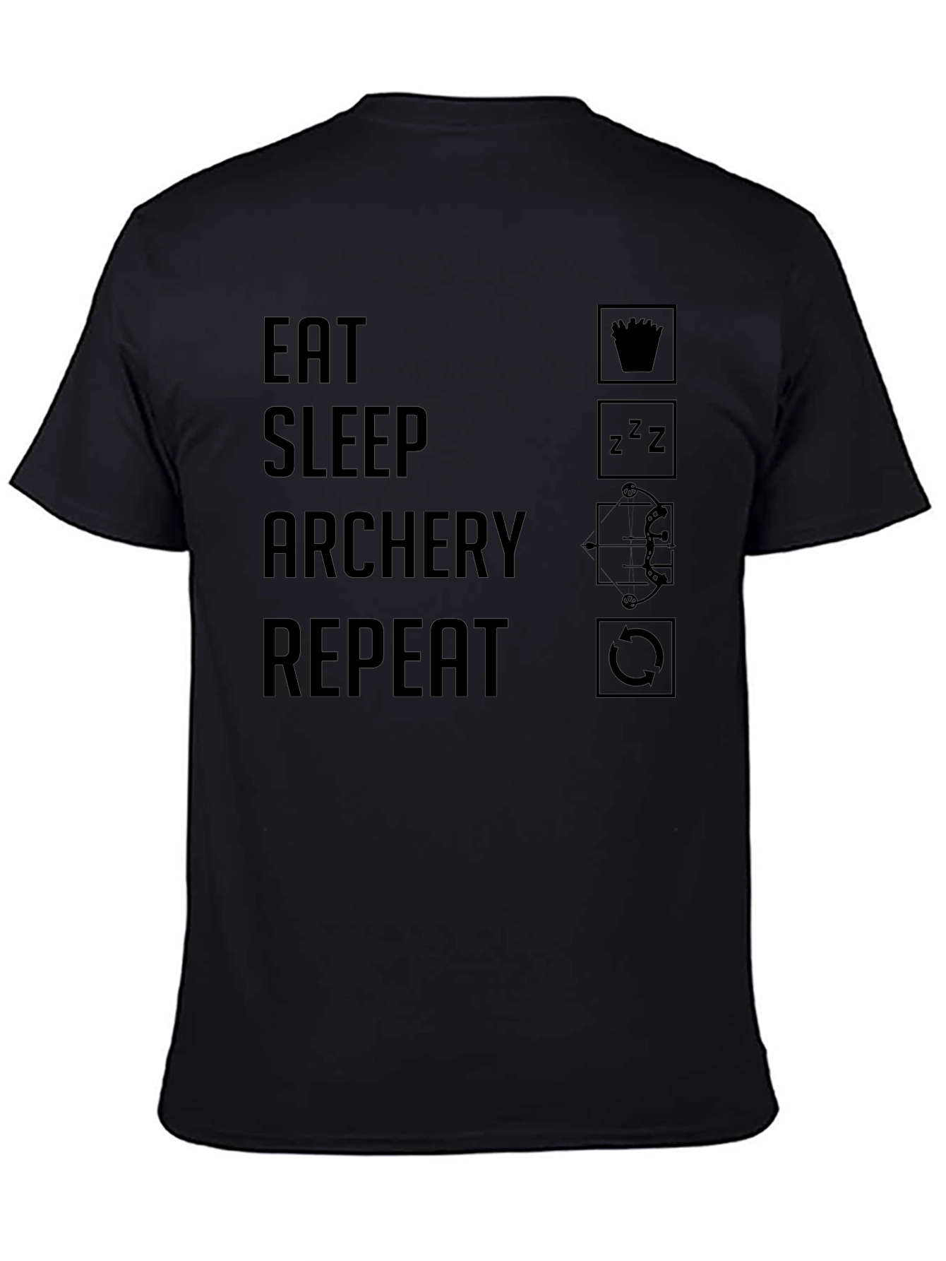 Eat Sleep Archery Repeat T-Shirt - Archery Lover Tee