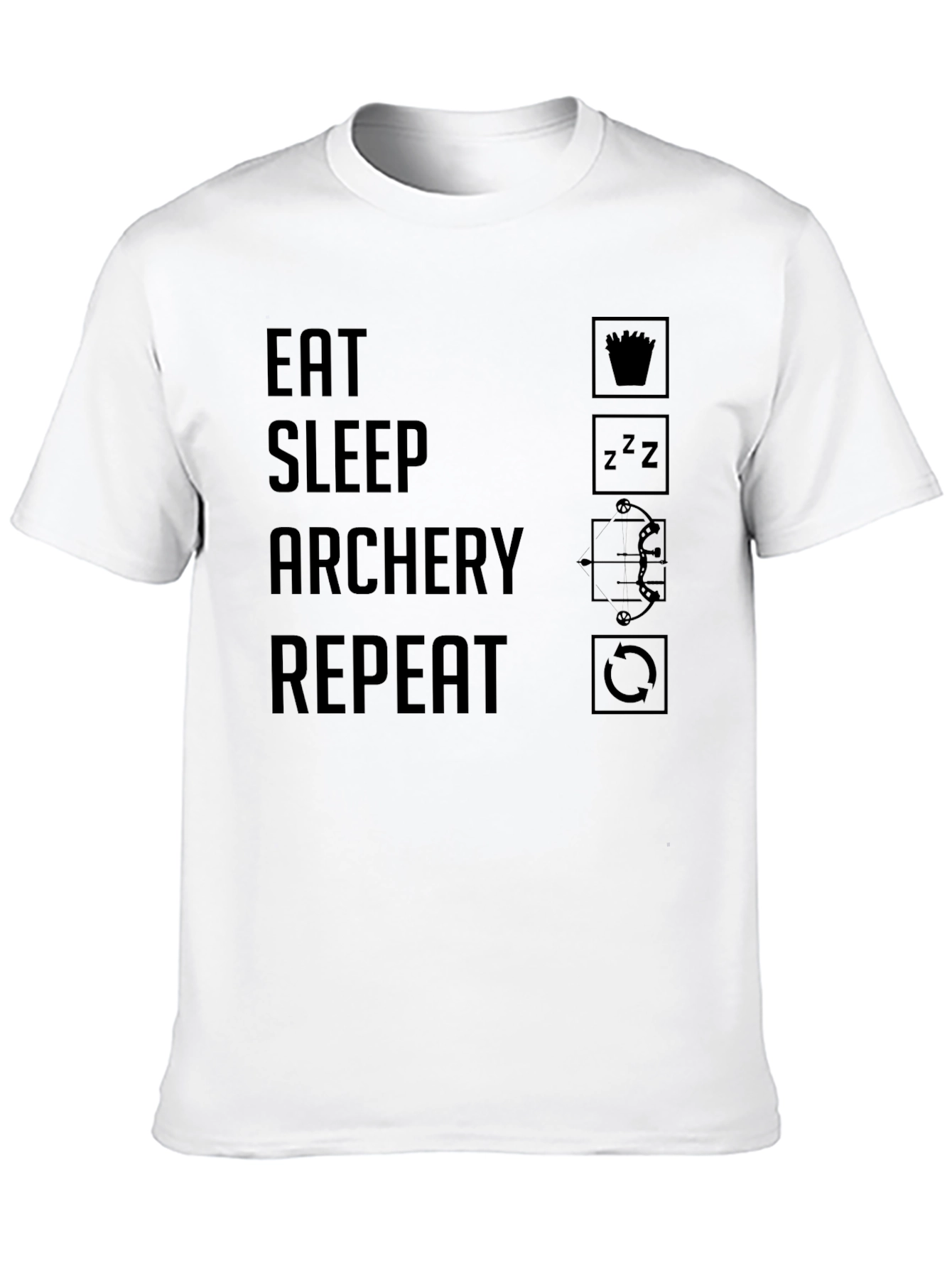 Eat Sleep Archery Repeat T-Shirt - Archery Lover Tee