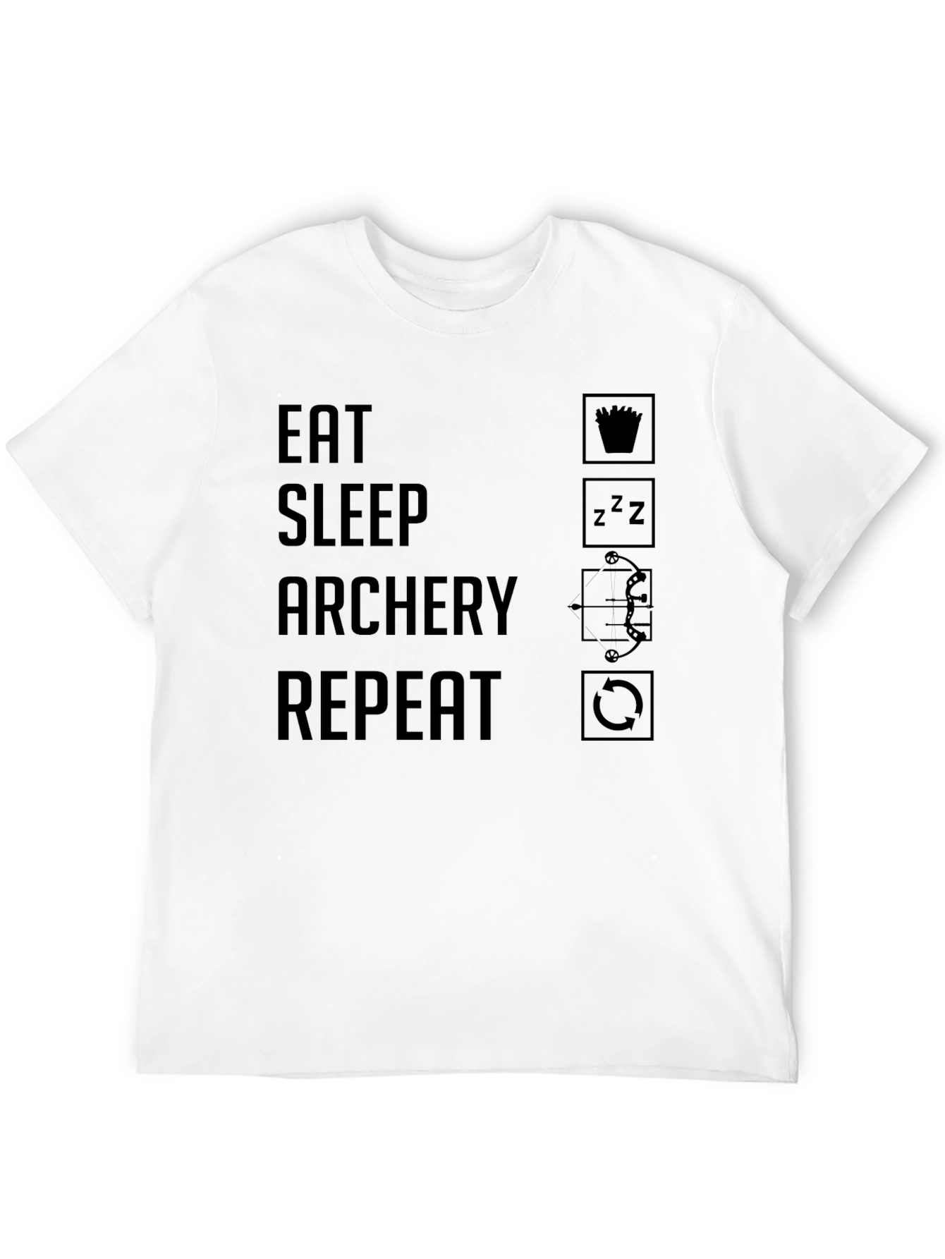 Eat Sleep Archery Repeat T-Shirt - Archery Lover Tee
