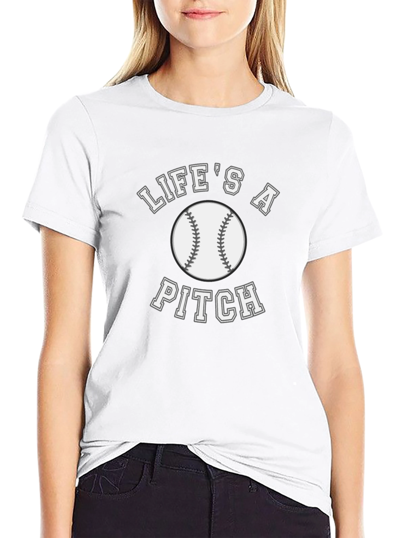 Lifes a Pitch Baseball T-Shirt