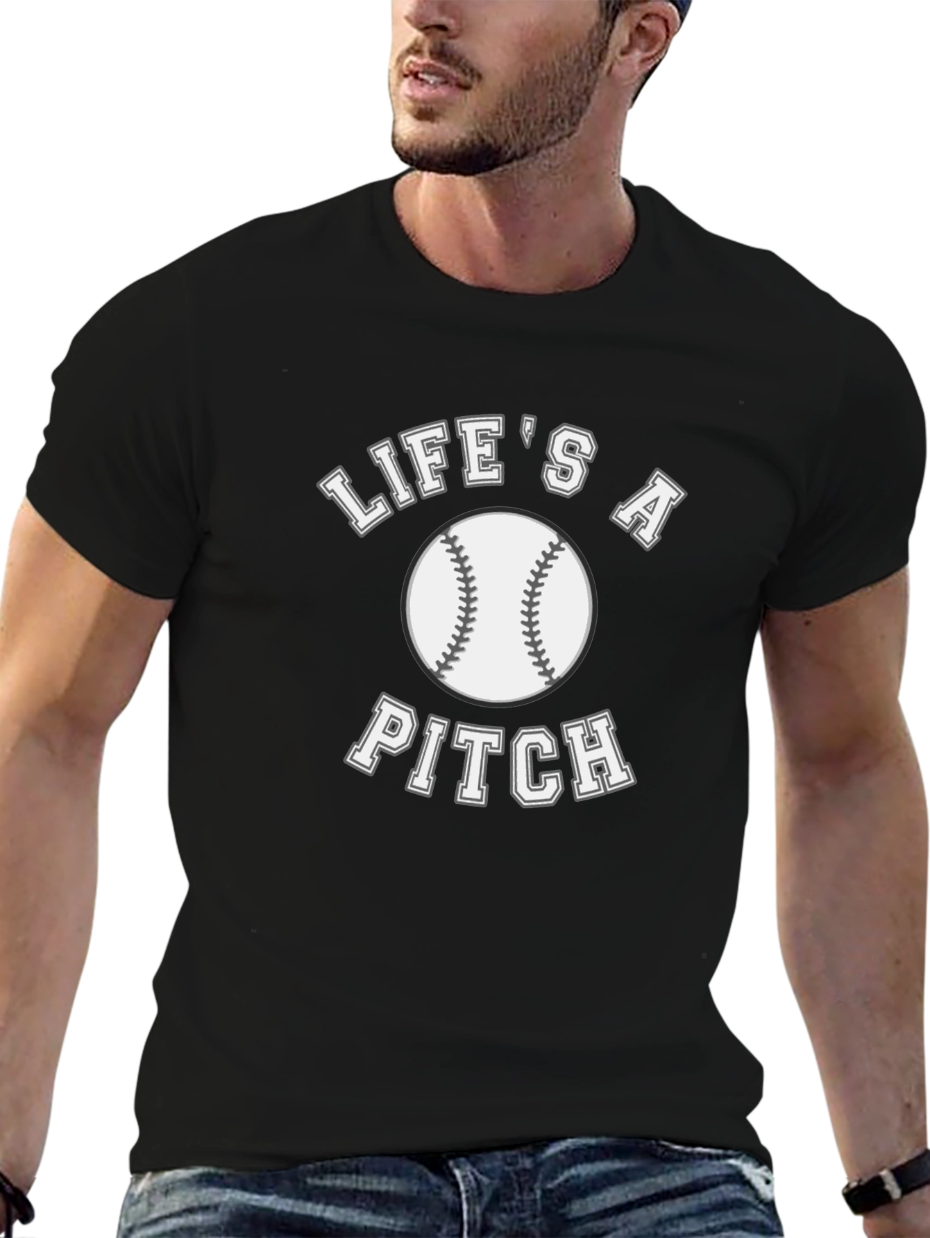 Lifes a Pitch Baseball T-Shirt