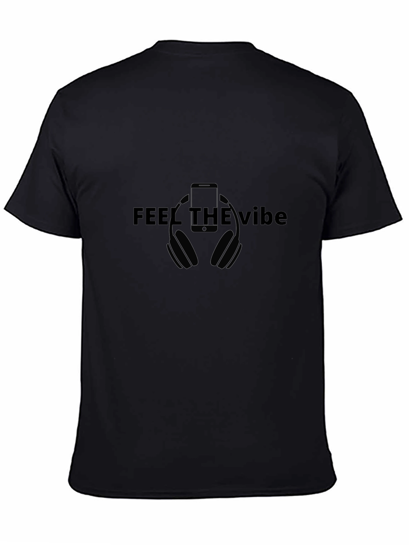 Feel the Vibe Graphic T-Shirt - Black