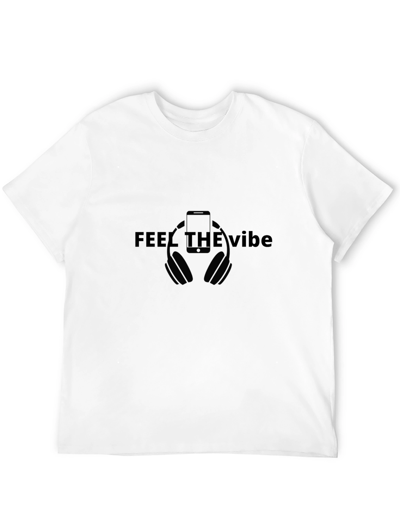 Feel the Vibe Graphic T-Shirt - Black