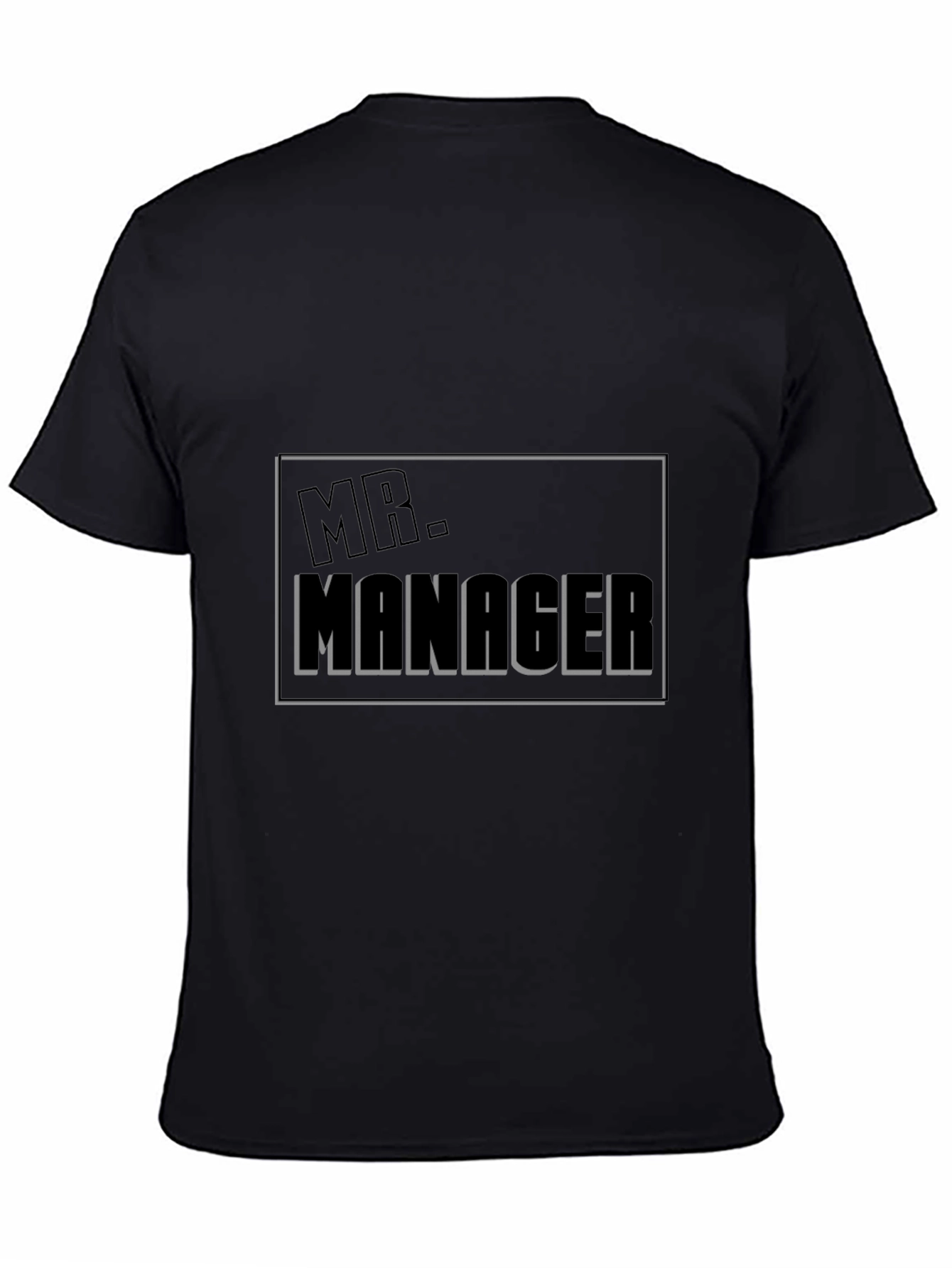 Mr. Manager Novelty Black T-Shirt